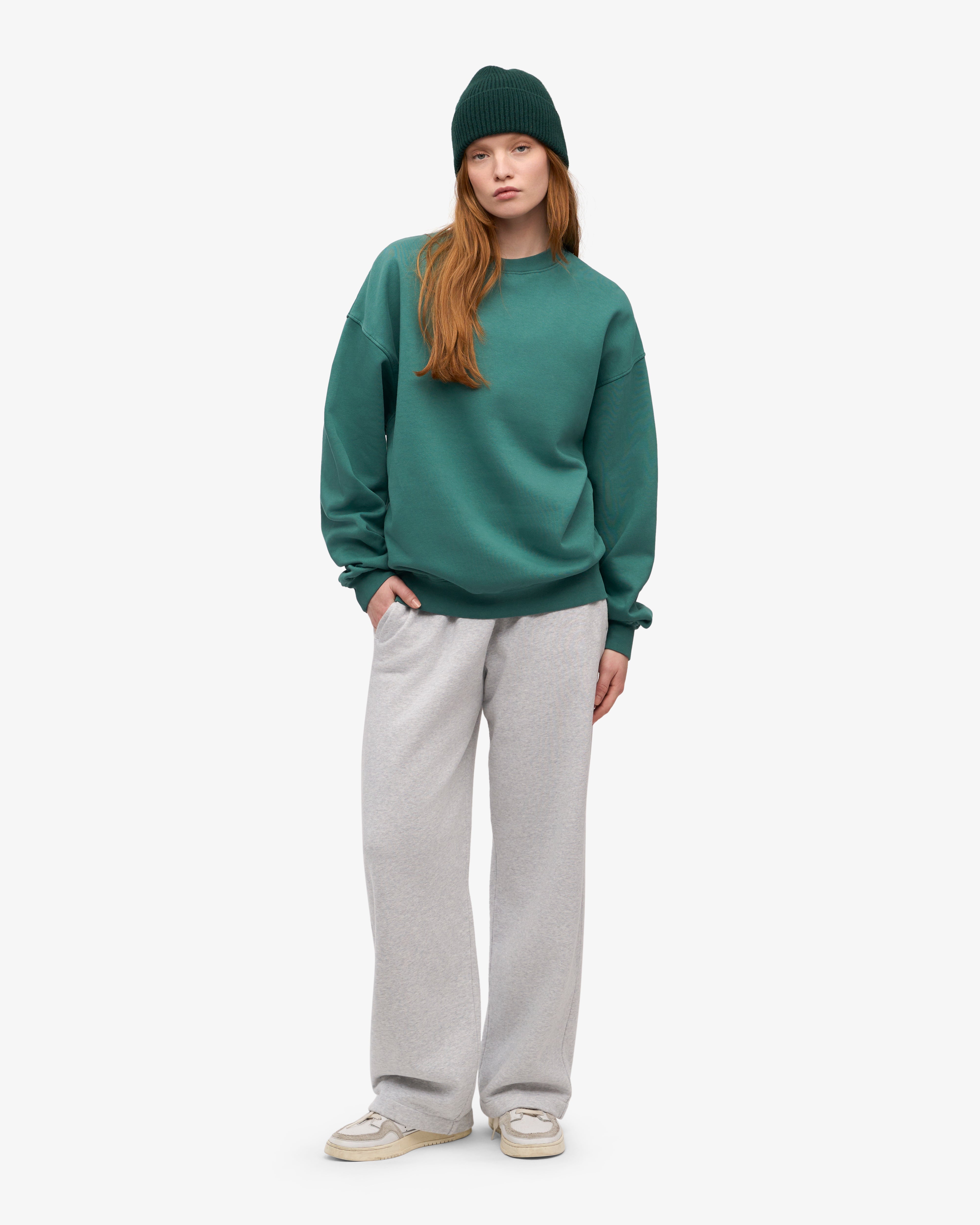 Organic Straight Leg Sweatpants for Women - Soft Snow Melange Joggers | Lounge, Yoga & Casual Wear
