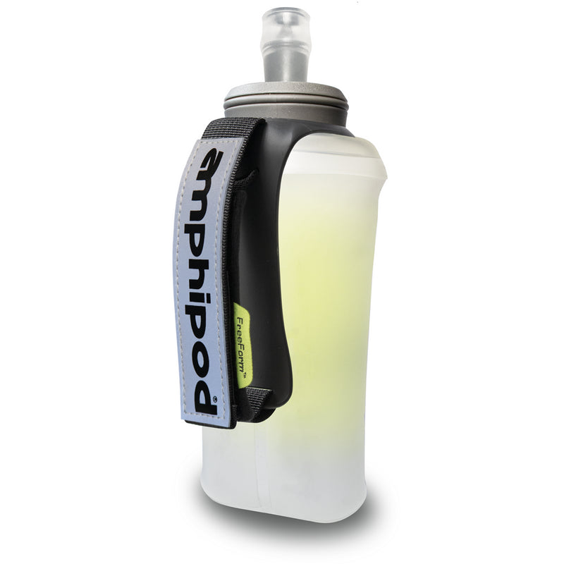 Amphipod Hydraform Soft Tech Minimalist 16oz Handheld Water Bottle - Lightweight & Leak-Proof for Running, Hiking, and Outdoor Workouts