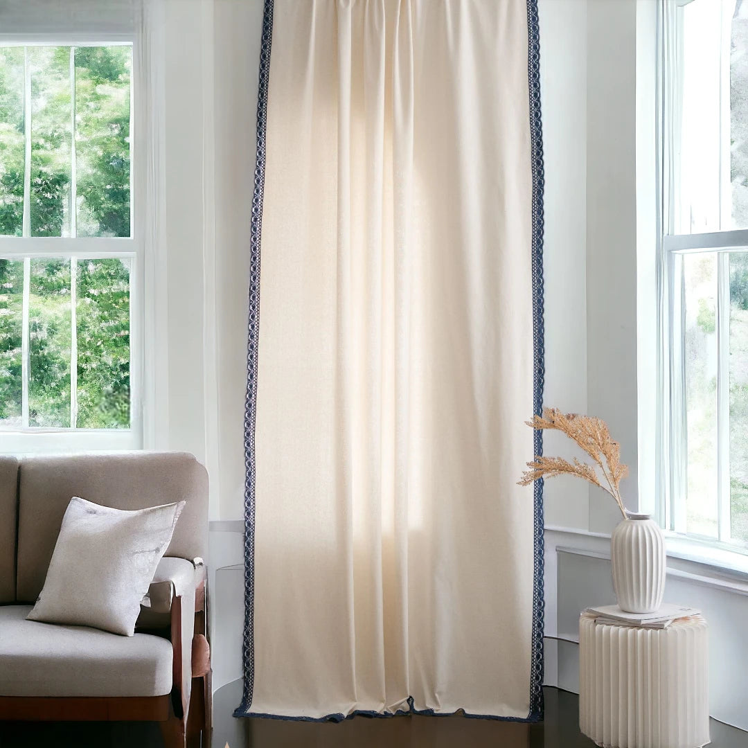 Marina Solid White Light Filtering Grommet Top Curtain Panels - Custom Size Window Treatments for Living Room & Bedroom Blackout Drapes