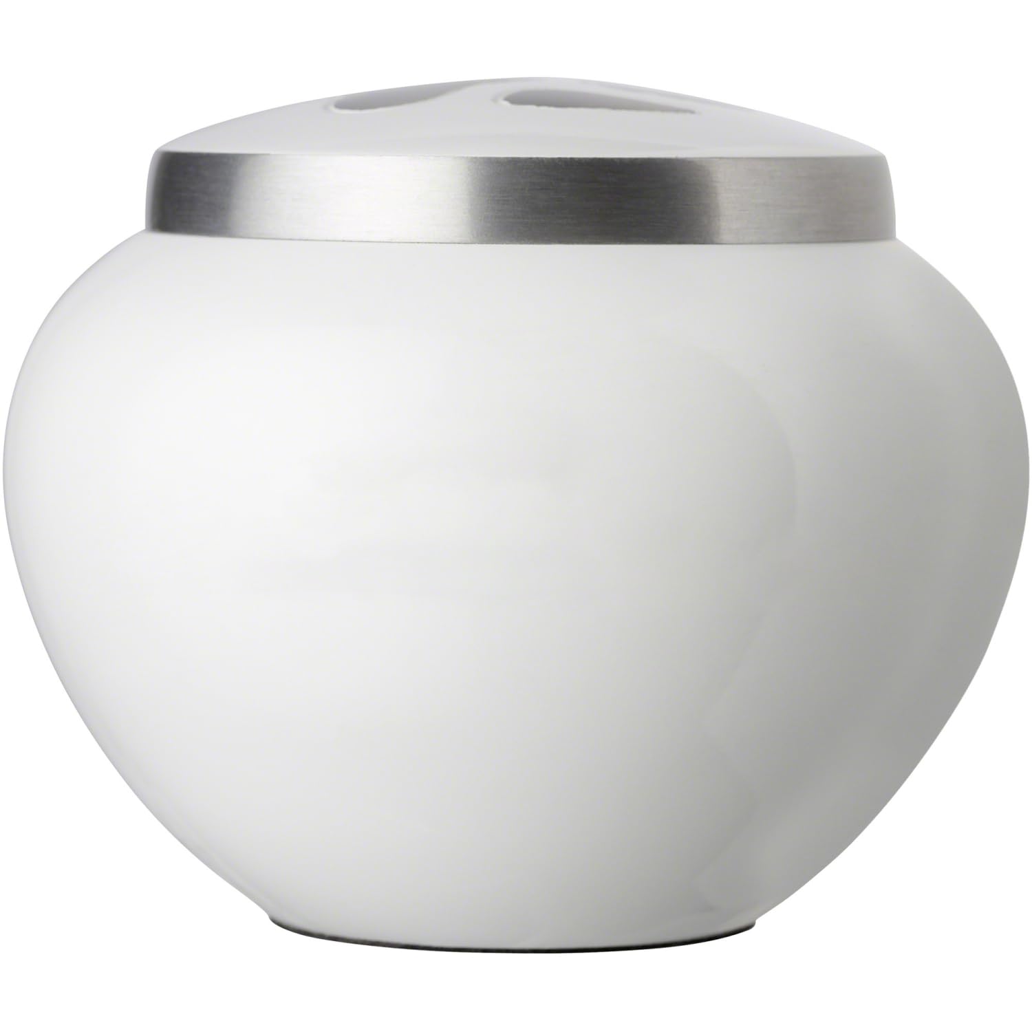 Hand Carved Mia Series Pet Urn for Dogs and Cats - Memorial Cremation Urn for Ashes up to 25 lbs, Cloud White with Pewter Paw Design, Perfect for Home Display or Memorial Ceremonies