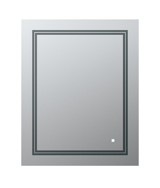 Aquadom SOHO 24x30 Inch LED Lighted Bathroom Mirror with Anti-Fog, Dimmable Touch Control - Perfect for Modern Vanity, Makeup, and Shaving Lighting
