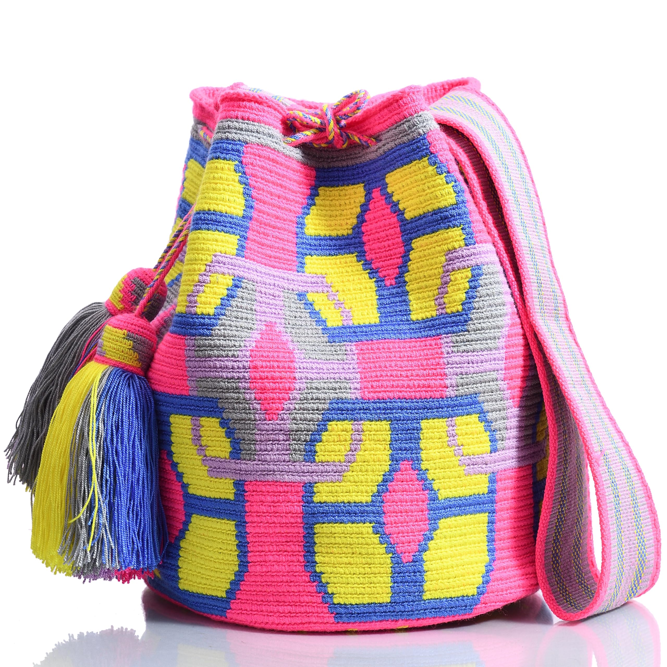 Stylish WYOU Designer Collection Hobo Bag - Handmade Wayuu Crochet Large Tote for Women | Perfect for Beach, Travel & Everyday Use