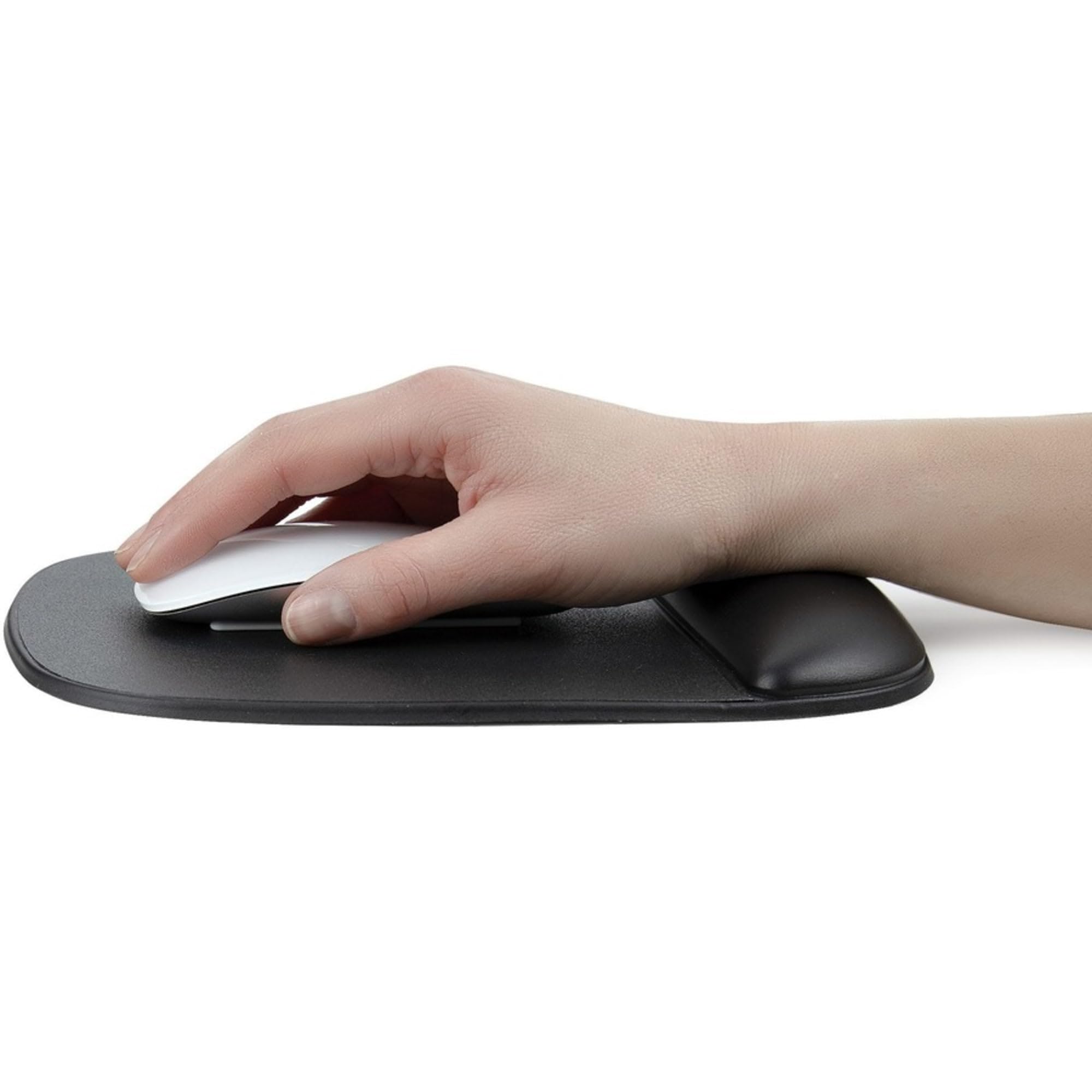Ergonomic Mouse Pad with Wrist Support & Non-Slip PU Base - 6.7x7.1x0.8in Cushioned Gel Desk Pad for Comfortable Computing - Perfect for Office Work, Gaming, and Long Computer Sessions (B-Ergo-Mouse-PAD)