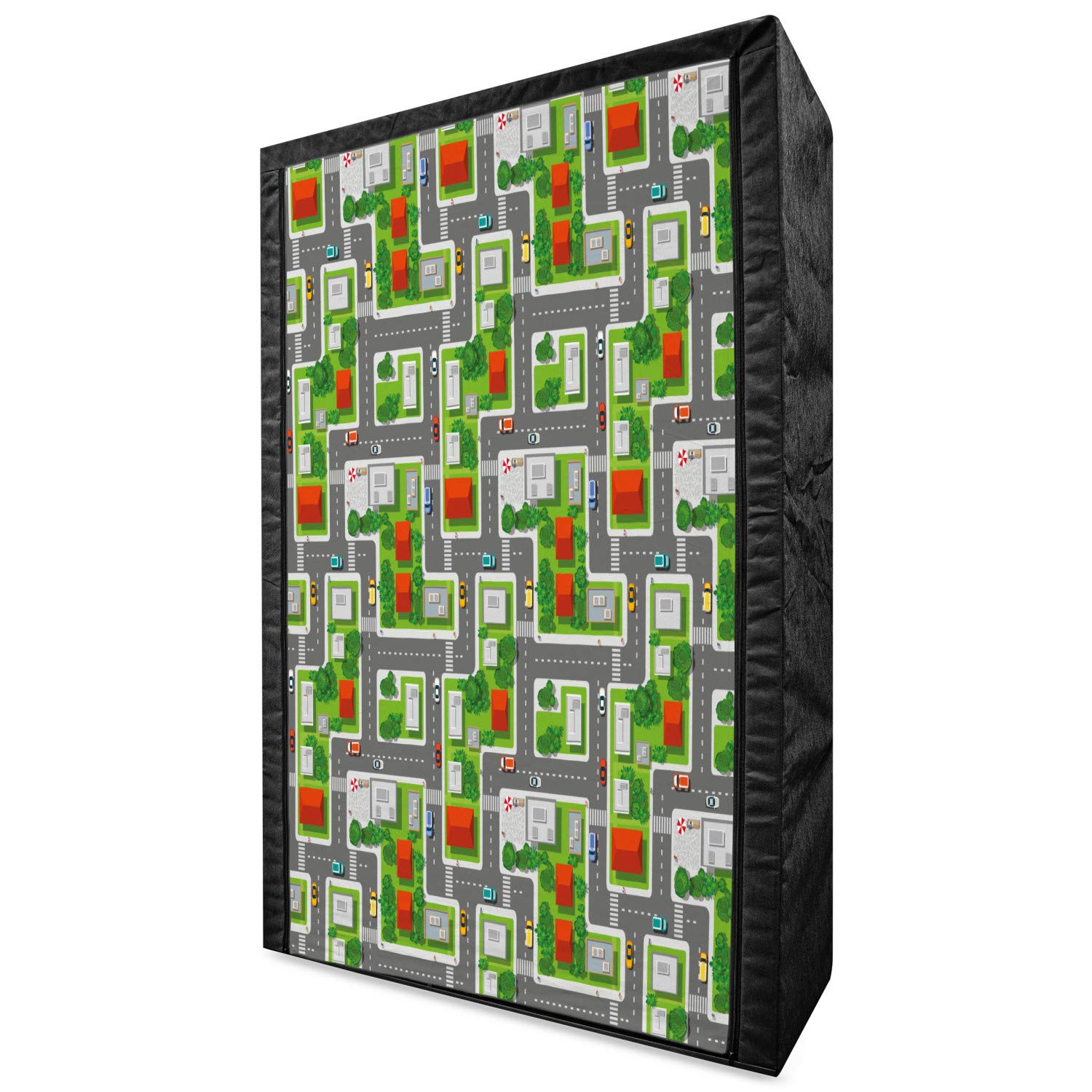 Ambesonne City Portable Fabric Wardrobe - 42.5