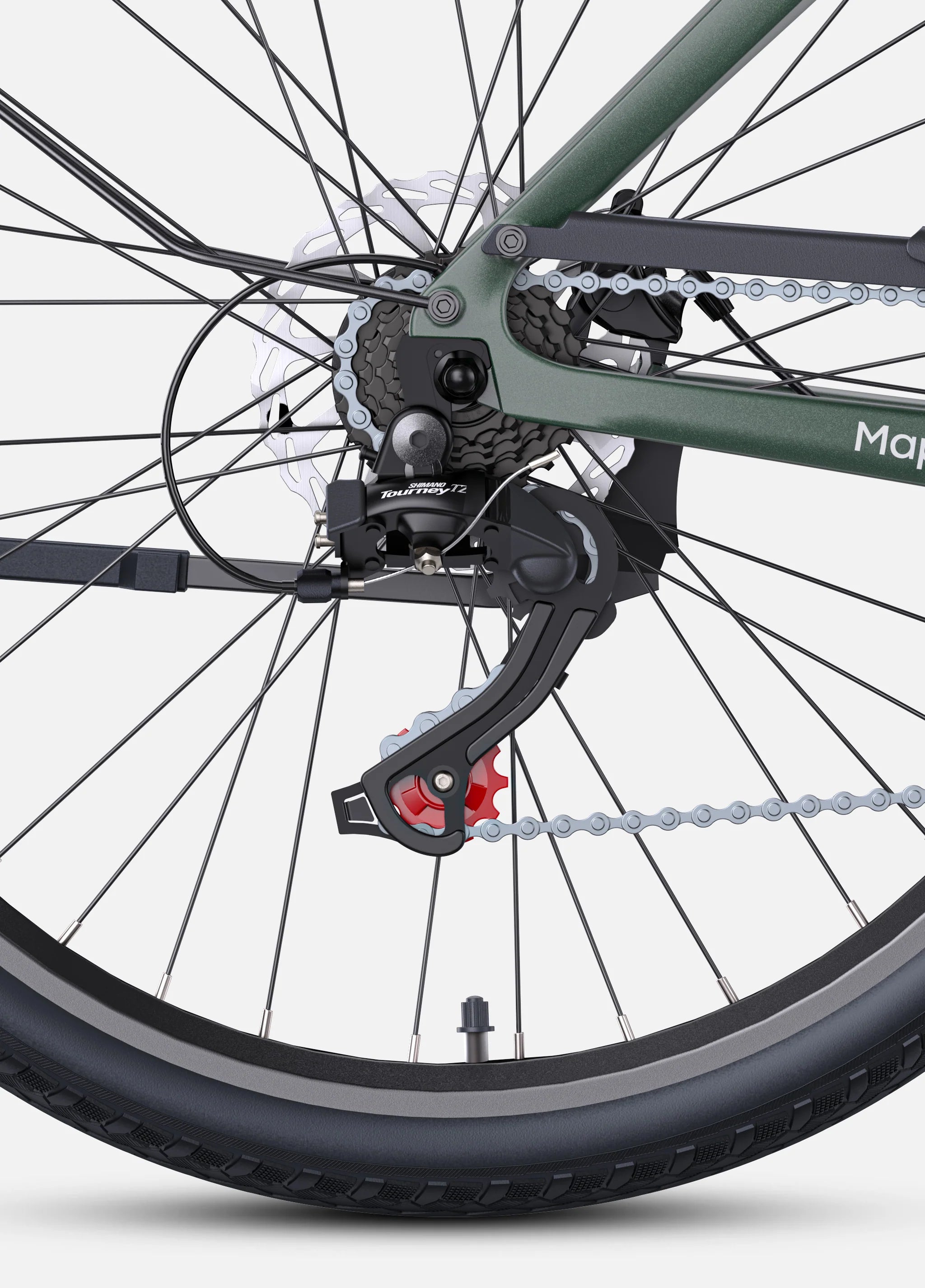 MAPFOUR N1 AIR 250W Ultra Lightweight Electric Bike - 100KM Long Range Carbon Fiber Frame - Perfect for Urban Commuting & City Riding