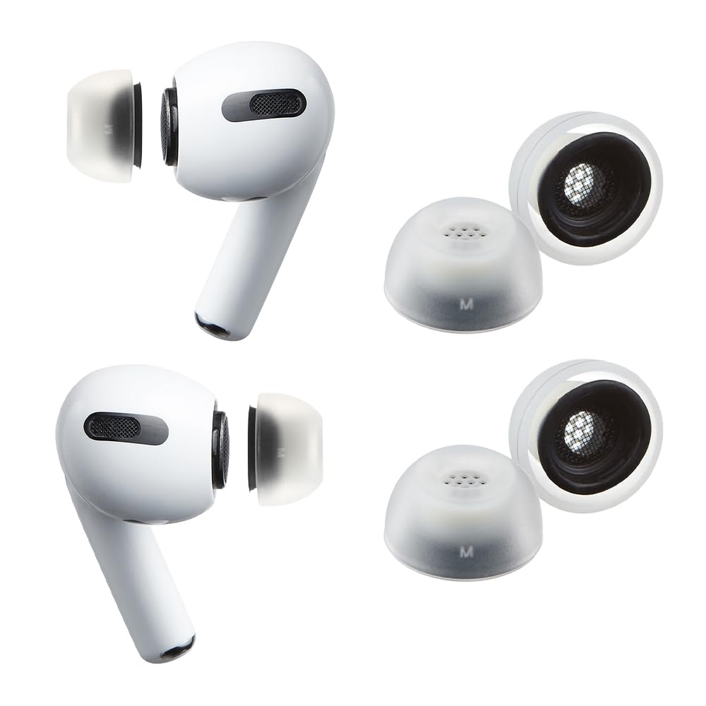 AZLA MAX AirPods Pro Tips (1st & 2nd Gen) - 2 Pairs Premium Silicone Ear Tips for Workout & Travel
