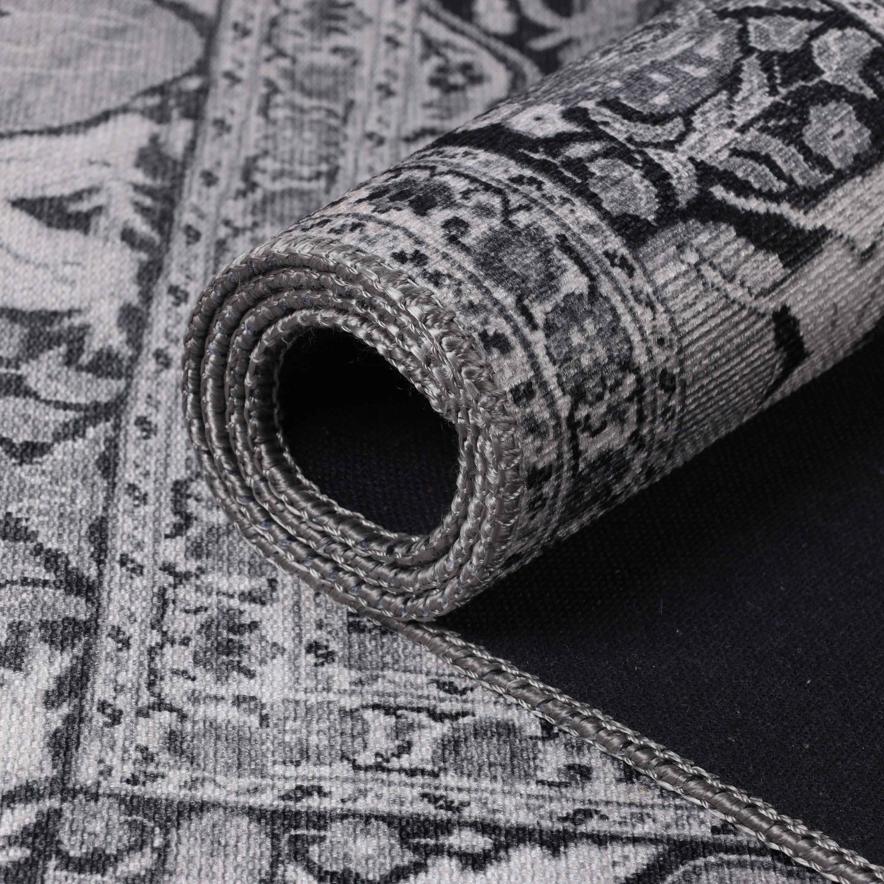Bohemian Oriental Medallion Wildlife Indoor Area Rug or Runner - Non-Slip, Soft & Durable - Perfect for Living Room, Bedroom, or Hallway Decor