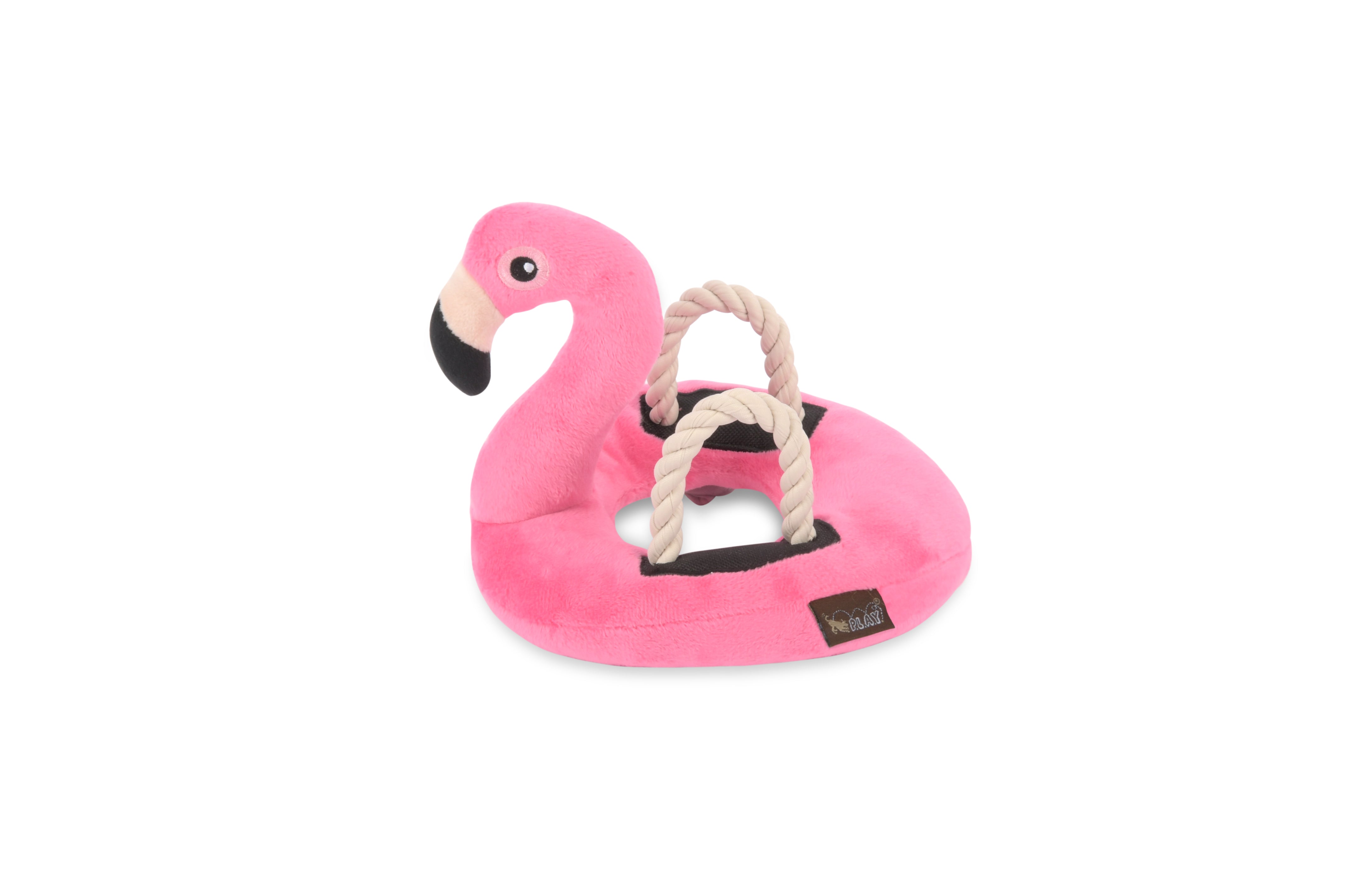 Floating Flamenco Dog Toy Plush - Tropical Paradise™ by Pet P.L.A.Y. | Durable Chew Toy for Pool, Beach & Water Play | Fun Bath Time Floating Toy for Dogs