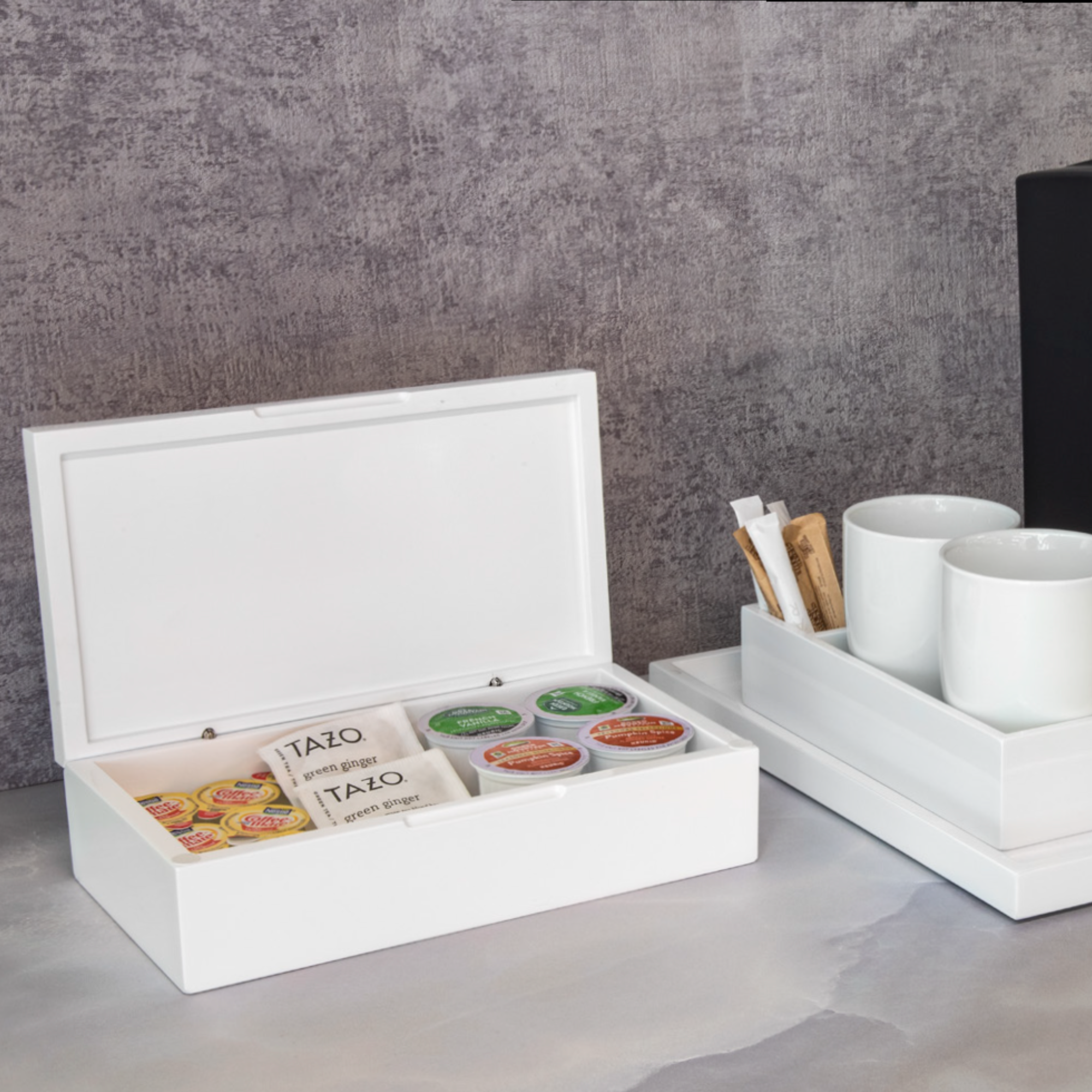 FOH New York Gift Box - 10 x 5.5 Inch White Snow Design - Set of 6 Elegant Gift Boxes for Holiday Presents, Party Favors & Special Occasions