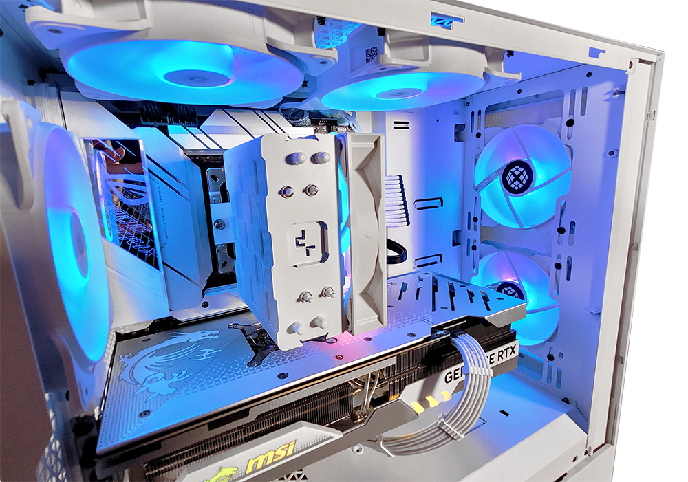 XOTIC PC G5 Pop Air GHOST Black Label Gaming Desktop - AMD X670 RYZEN Processor, DDR5 RAM | High Performance Gaming PC for Streaming, VR & Esports