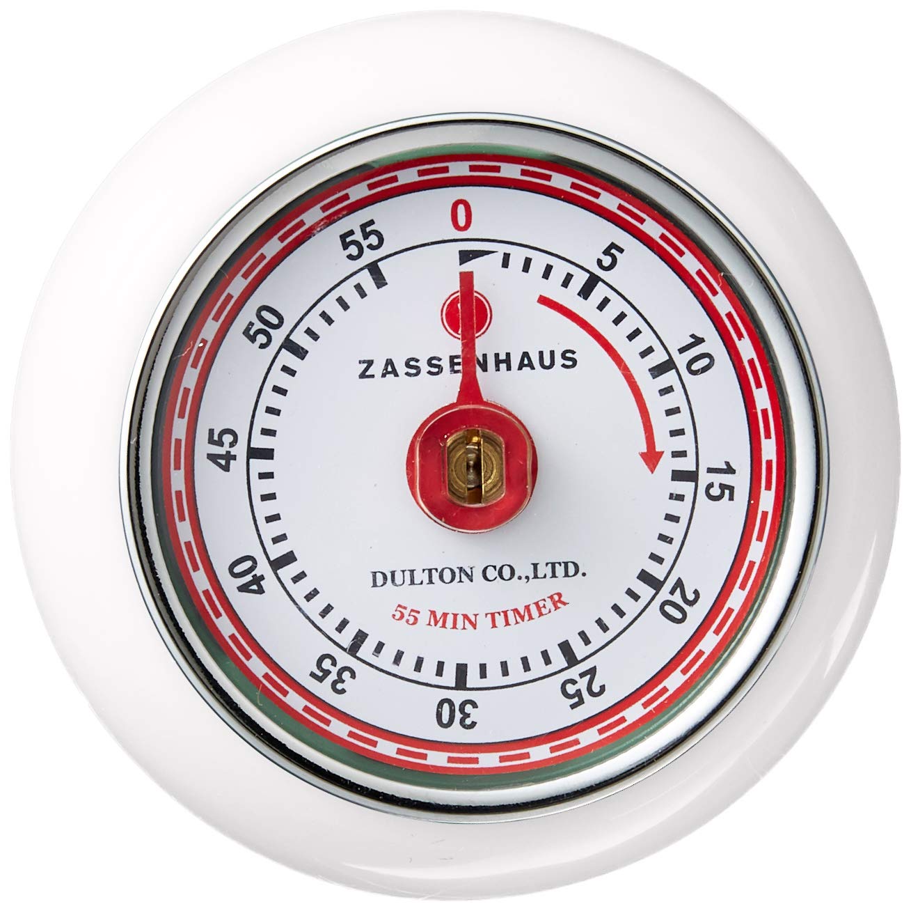 Zassenhaus 72242 - Speed Kitchen Timer, White - Perfect for Cooking, Baking & Meal Prep