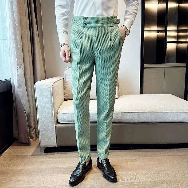 Premium Men's Formal Office Suit Pants - Classic Fit, Comfortable & Professional for Business Attire, Work & Special Occasions