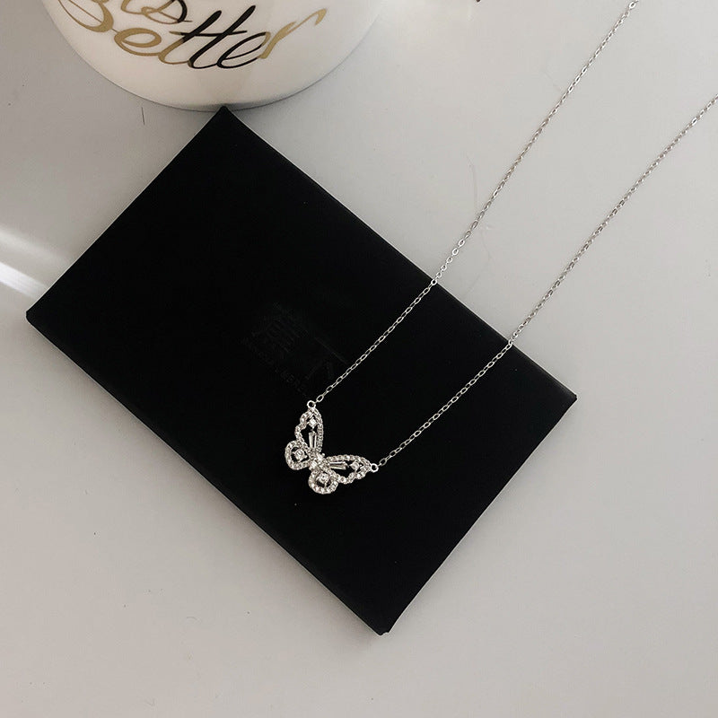 Elegant Butterfly Jewelry Pendant Necklace for Women - Sterling Silver Butterfly Charm Necklace - Perfect for Gifts, Parties & Everyday Wear