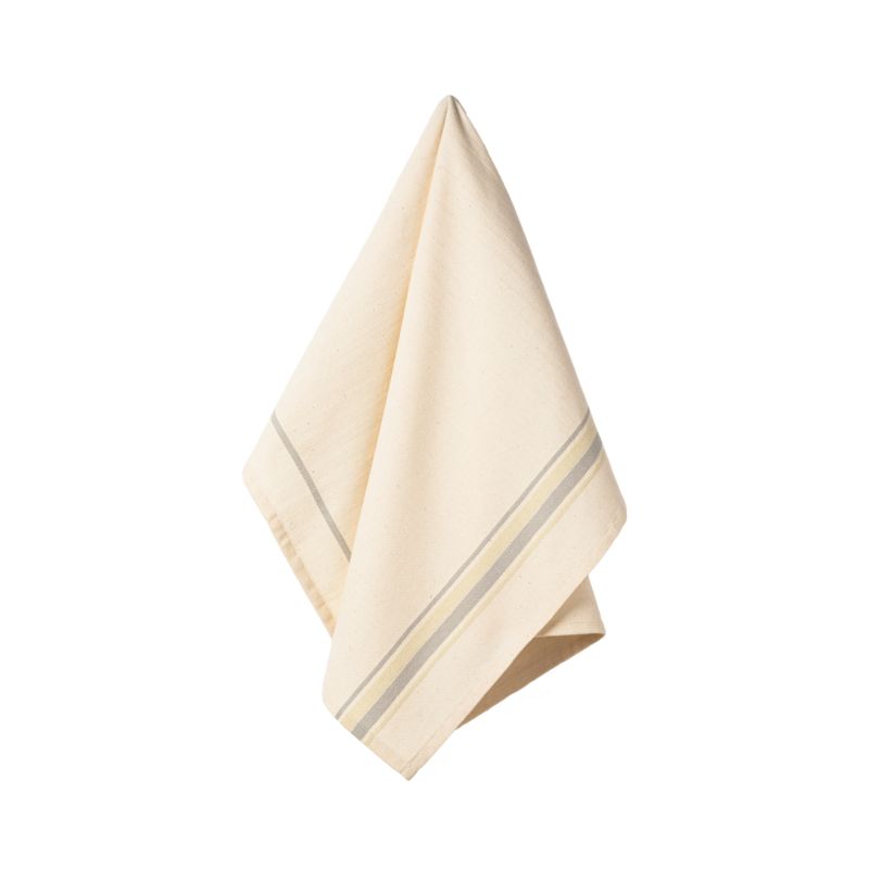 Casafina French Stripes Kitchen Towel Set - Absorbent & Durable Cotton Dish Towels for Drying Dishes, Cleaning & Decor - Perfect for Farmhouse, Rustic & Modern Kitchens