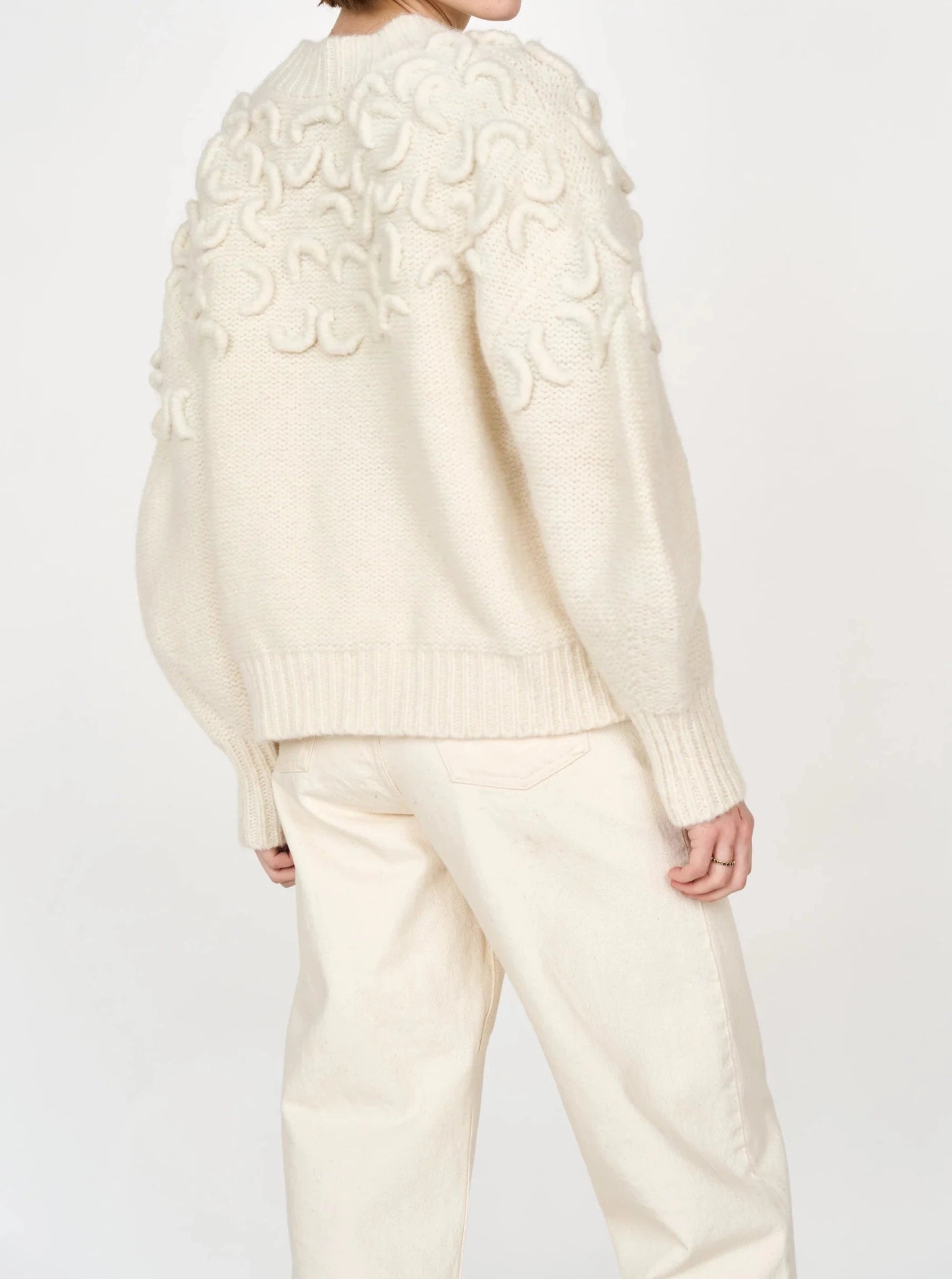 Mirth Cusco Ivory Pullover Sweater - Women's Cozy Knit Top for Casual Wear & Layering | Perfect for Fall & Winter Outfits