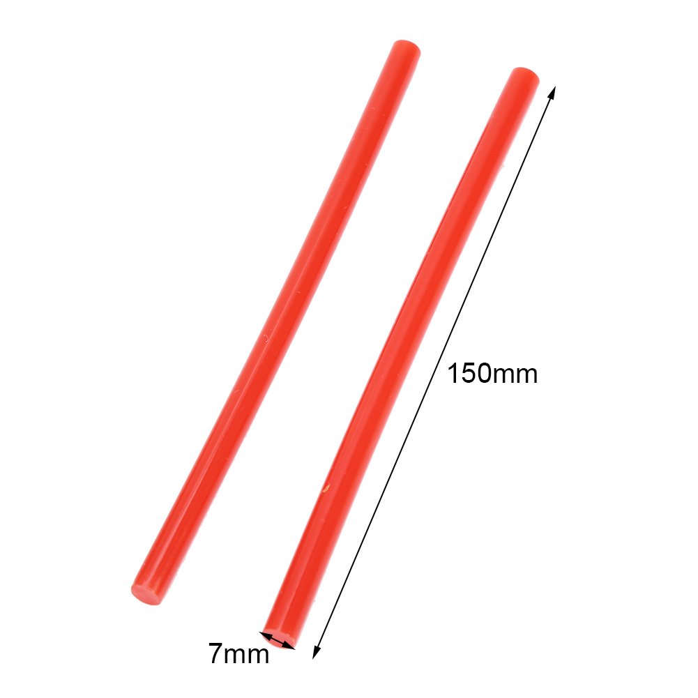 Colored Hot Melt Glue Sticks 10Pcs Set - 7x150mm DIY Arts & Crafts, Home Repairs, Sealing & Dent Fixing - Perfect for Woodworking, Scrapbooking & Household Projects (Red)