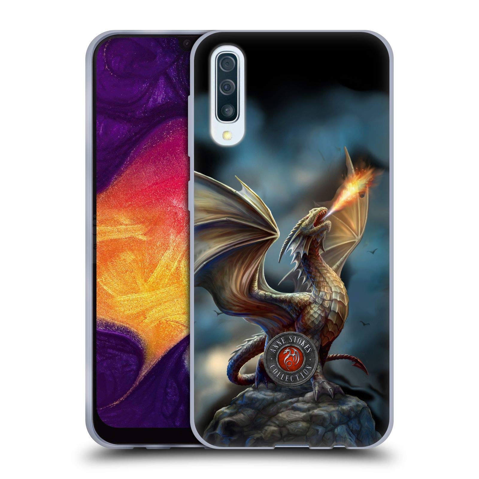 Anne Stokes Noble Dragons Soft Gel Case for Samsung Galaxy A50/A30s (2019) - Officially Licensed Protective Phone Cover by Head Case Designs | Perfect for Fantasy Lovers & Daily Use
