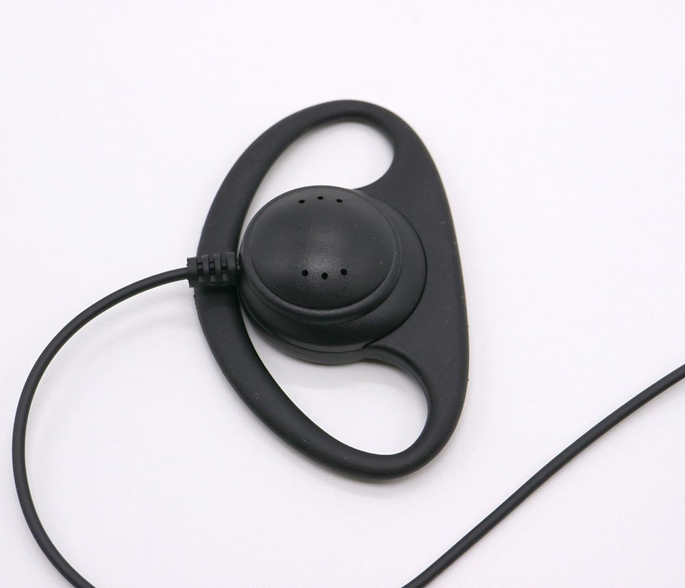Motorola T5200 & 6200C Security D-Shape Earpiece Headset with 2.5mm Jack - Hands-Free Communication for Security Guards, Event Staff & Retail Workers