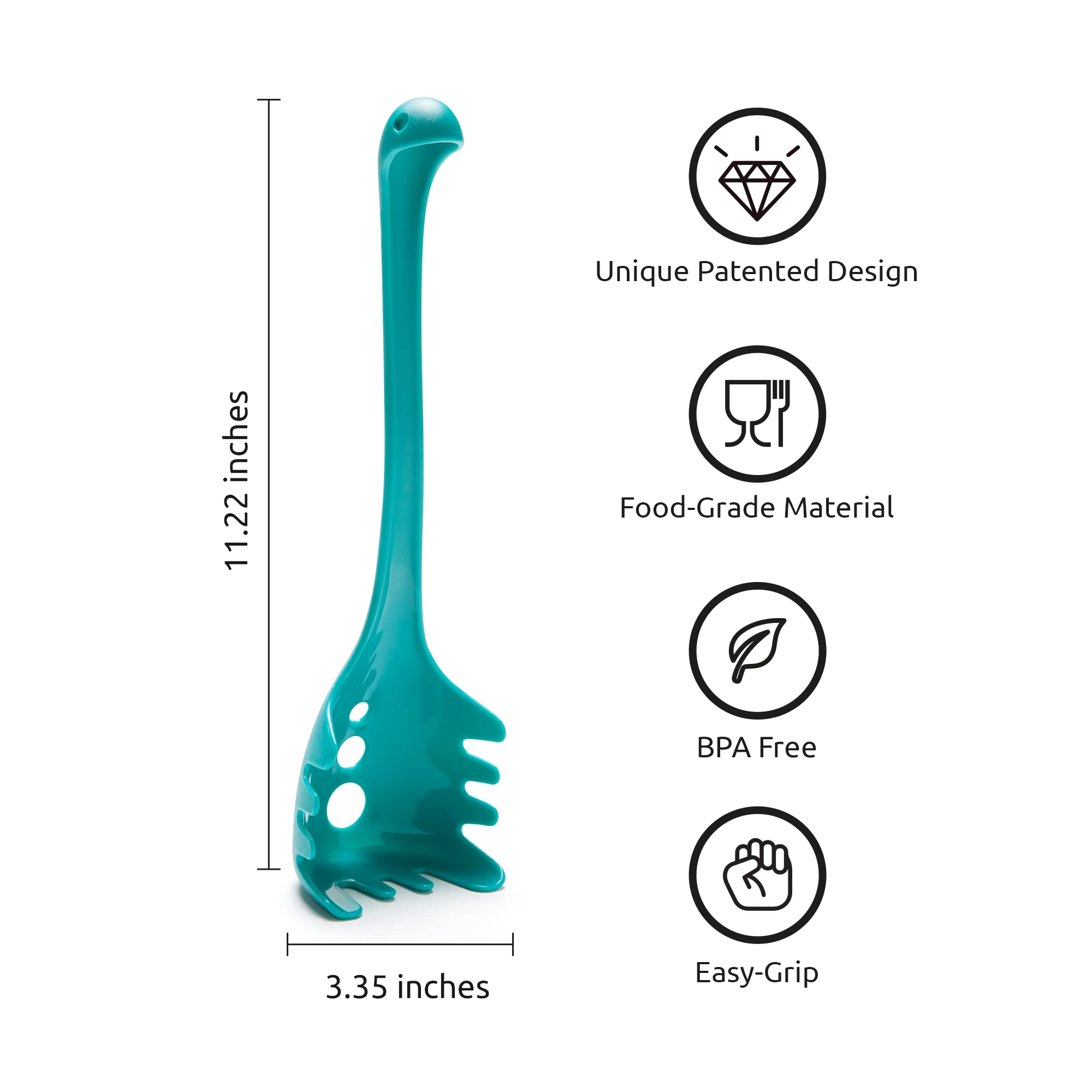 OTOTO Pasta Spoon & Spaghetti Spoon - Premium Kitchen Utensil for Cooking Pasta, Unique Cooking Gift for Chefs & Food Lovers, Funny Kitchen Gadget - Perfect for Italian Cuisine, Dinner Parties & Home Cooking