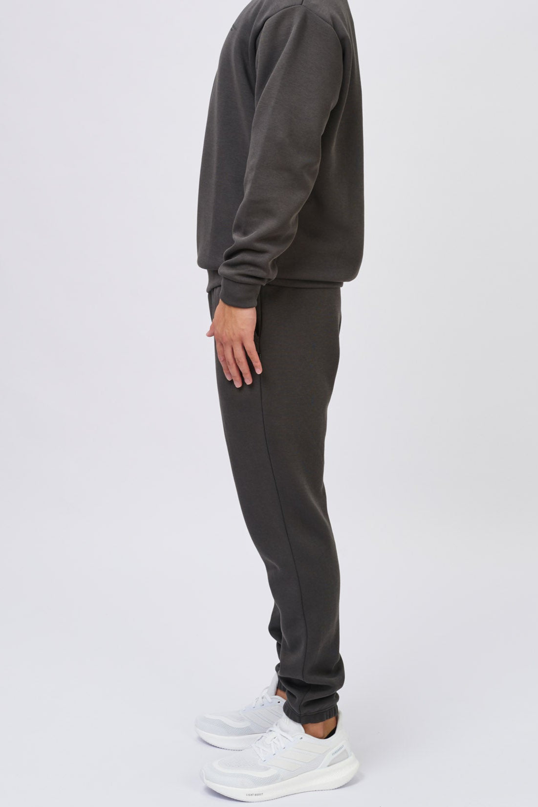 INSPORT Men's Denver Tech Track Pants - Lightweight Athletic Joggers for Running, Gym & Casual Wear - Ash Gray