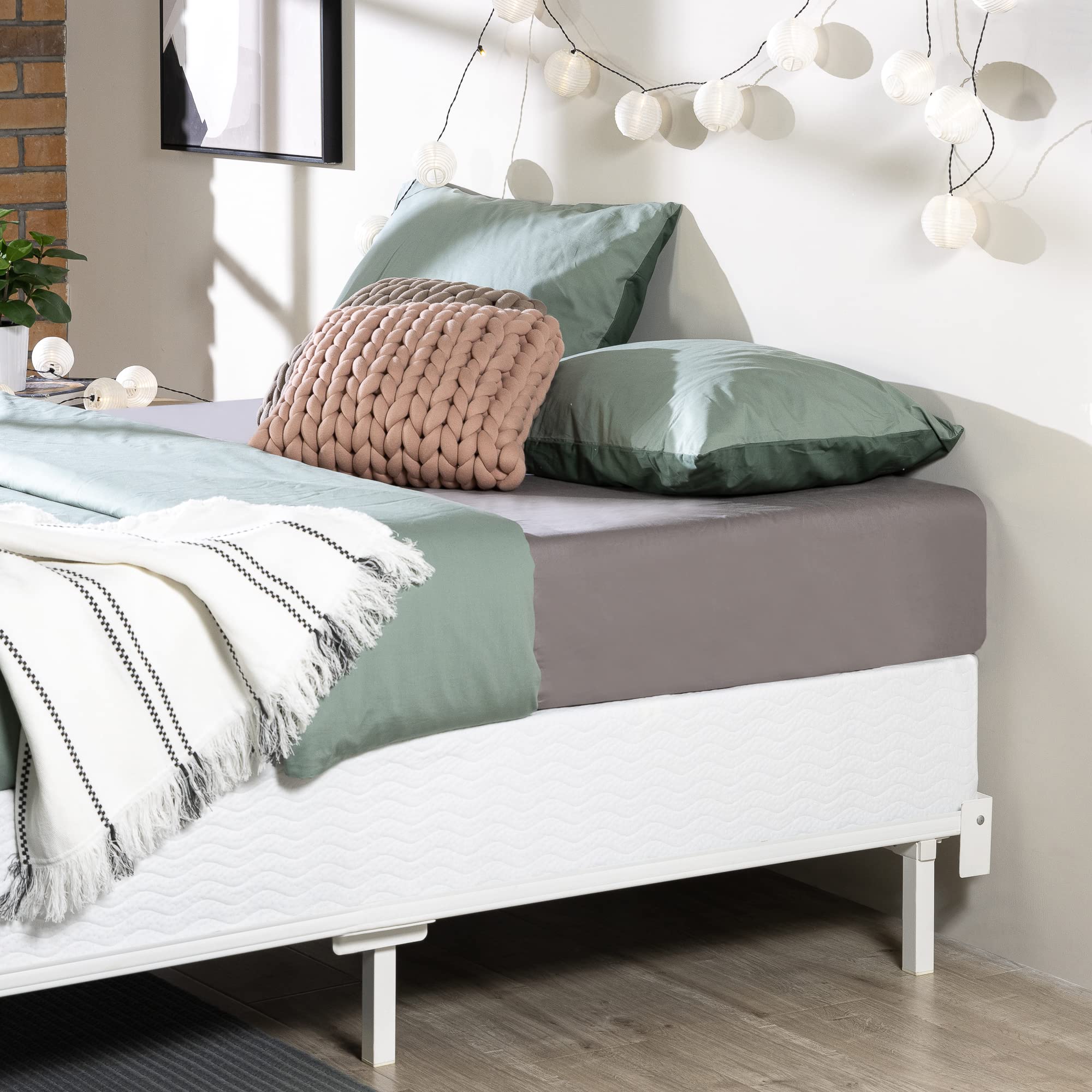 ZINUS 9 Inch Metal Smart Box Spring - Full Size Mattress Foundation with Strong Steel Frame | Quick & Easy Assembly | Bedroom Furniture for Home, Guest Room, Dormitory