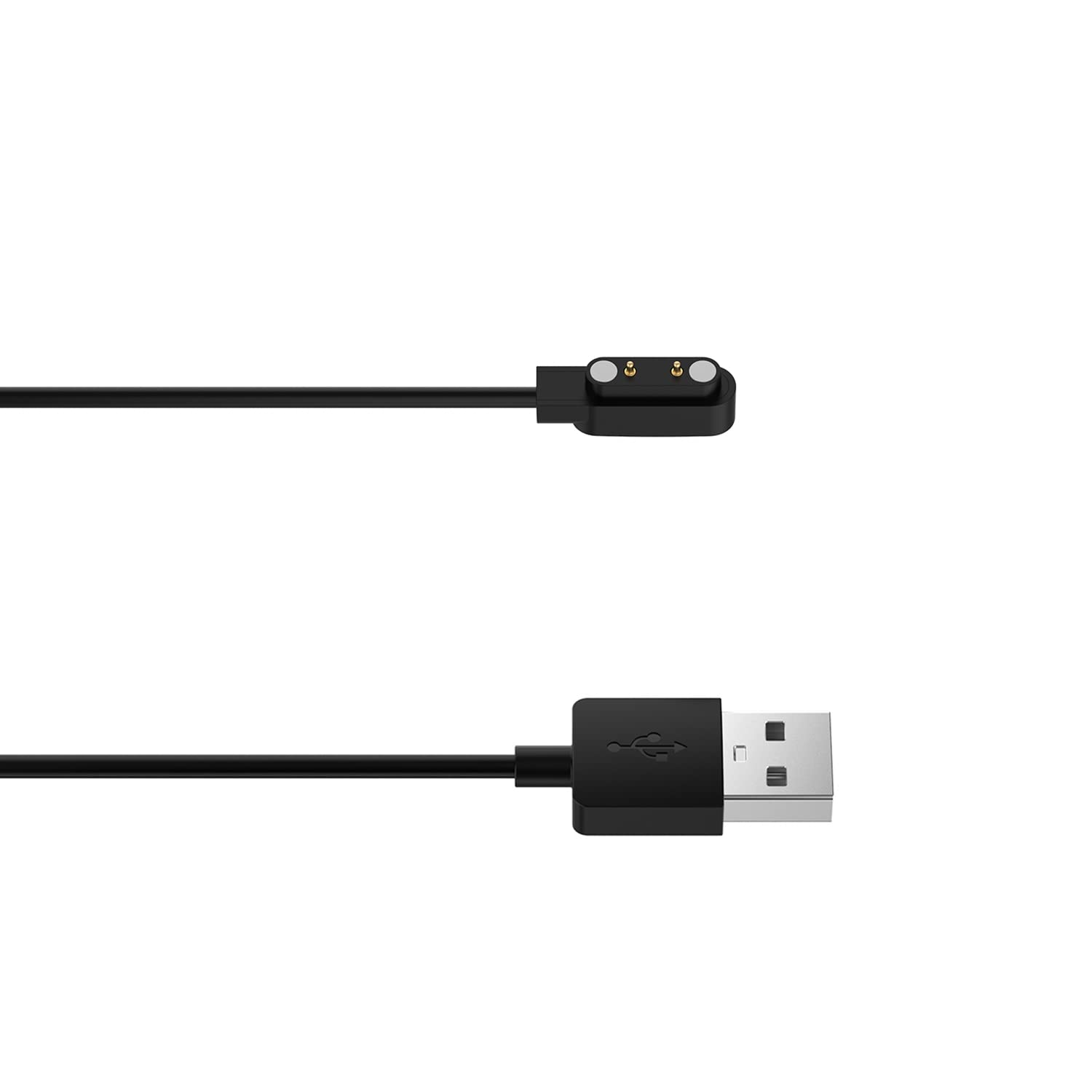 FitTurn 2-Pack Magnetic USB Charger for Xplora XGO 2 Kids Smartwatch - 60cm Charging Cable & Cradle Accessories (Black) - Perfect for School, Outdoor Activities & Daily Use