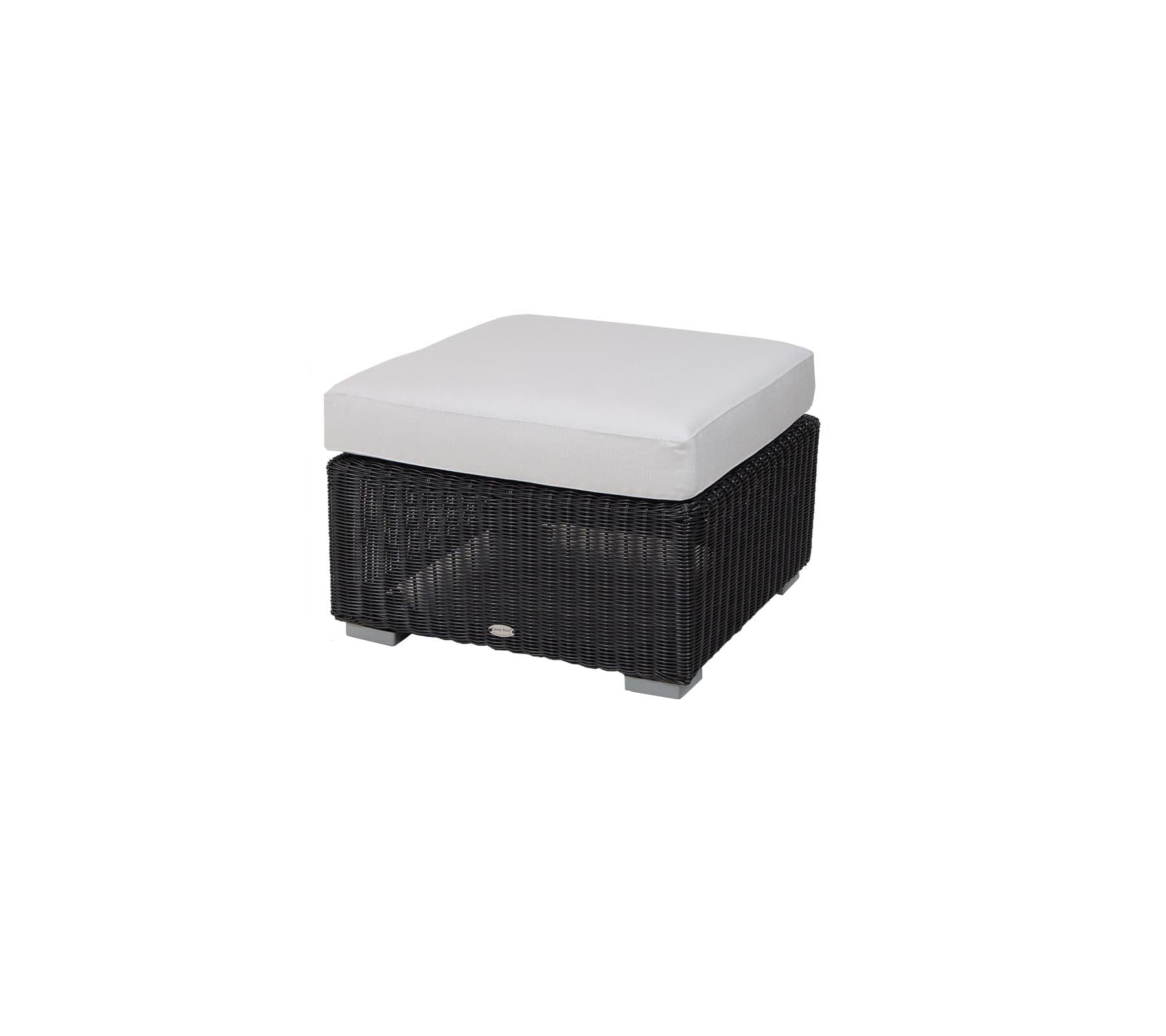Chester Woven Outdoor Footstool Coffee Table - Stylish & Durable for Patio, Garden, and Poolside Relaxation