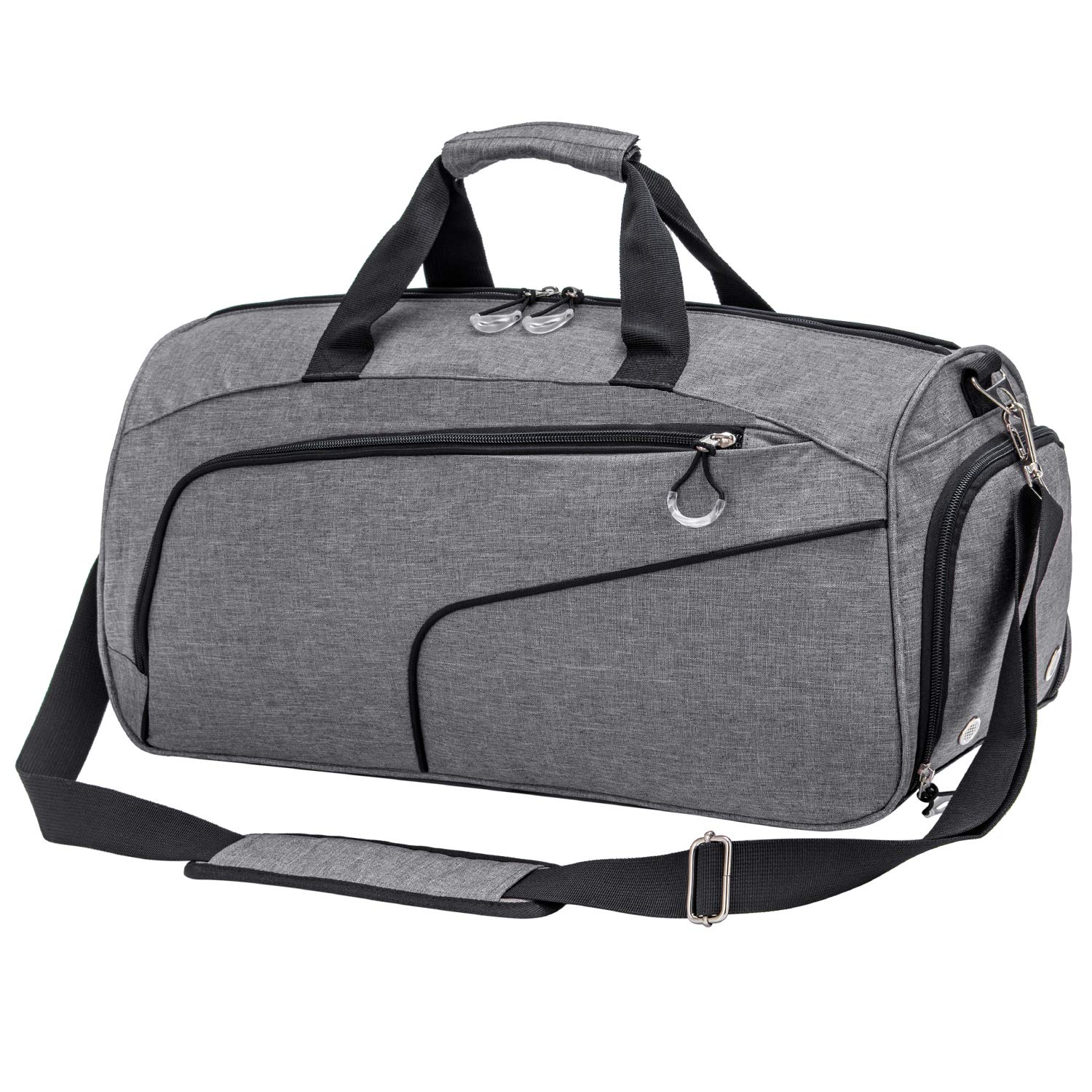 Kuston Sports Gym Bag with Separate Shoes Compartment & Wet Pocket - Durable Gym Duffel Bag for Men & Women - Perfect for Workout, Travel & Overnight Trips