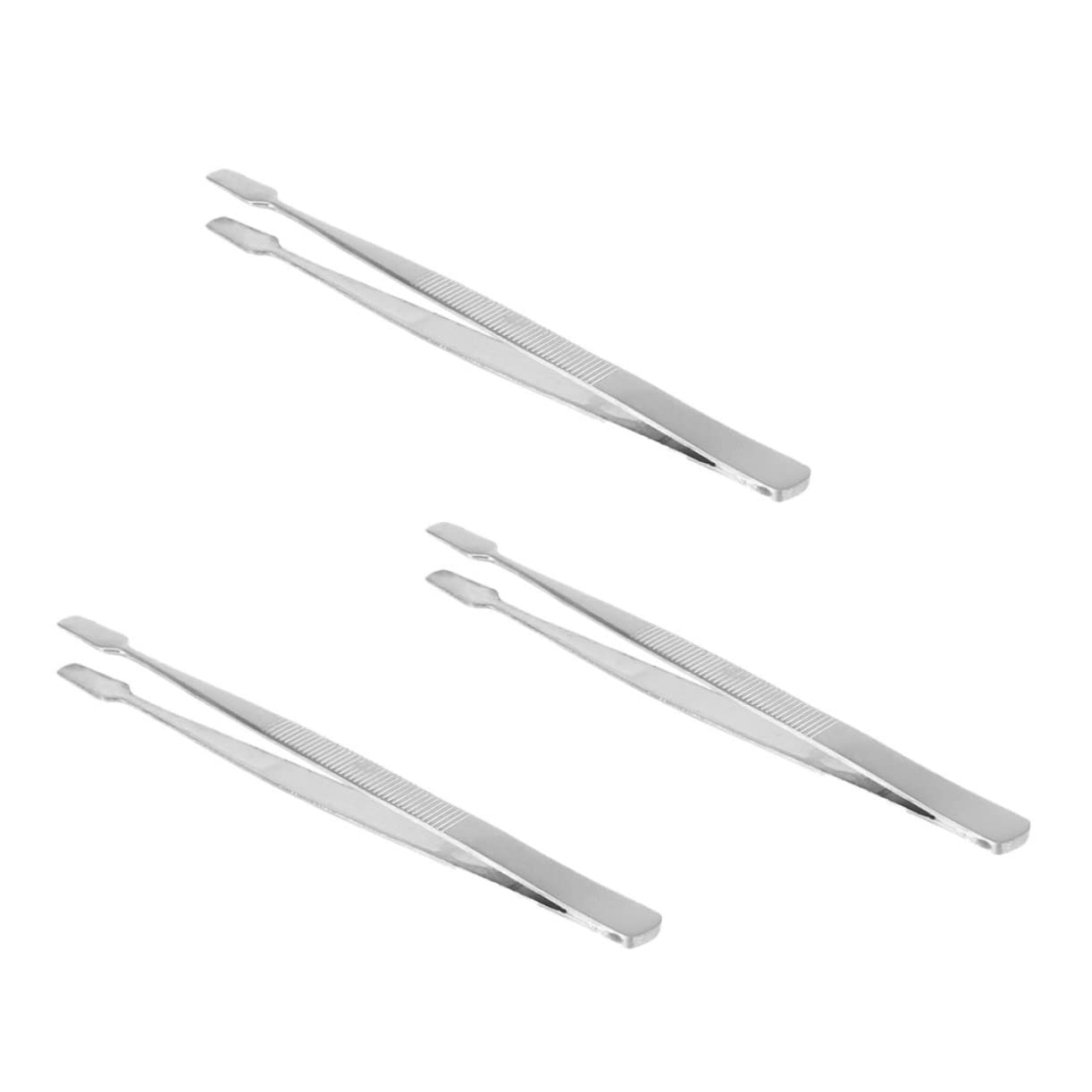 Premium 3-Piece Stainless Steel Eyelash Tweezer Set - Professional Lash Extension Tools for Precise Application | Ideal for Salon, Home Use & DIY Eyelash Kits | Includes Curved, Straight & Angled Tweezers for Perfect Lash Extensions Every Time