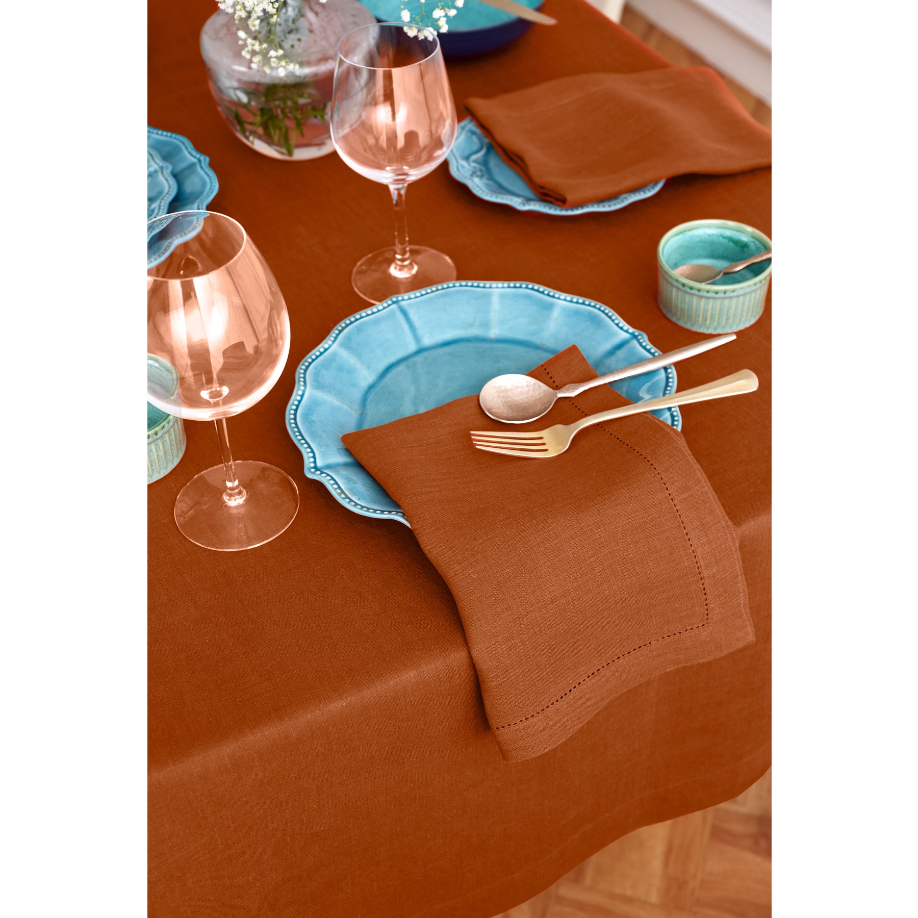 Sonoma Tablecloth - Premium Cotton Table Cover for Dining & Decor | Perfect for Parties, Weddings & Home Decor