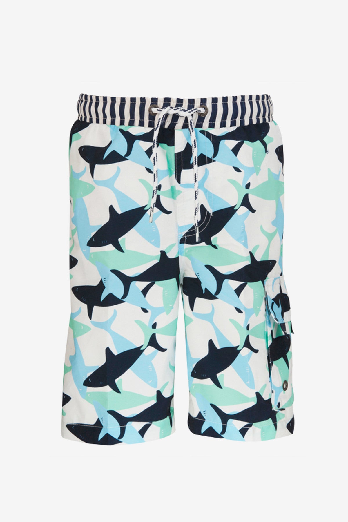 Boys Shark Swim Trunks - Quick Dry Board Shorts for Swimming & Beach Play - Perfect for Pool, Surfing & Summer Vacations
