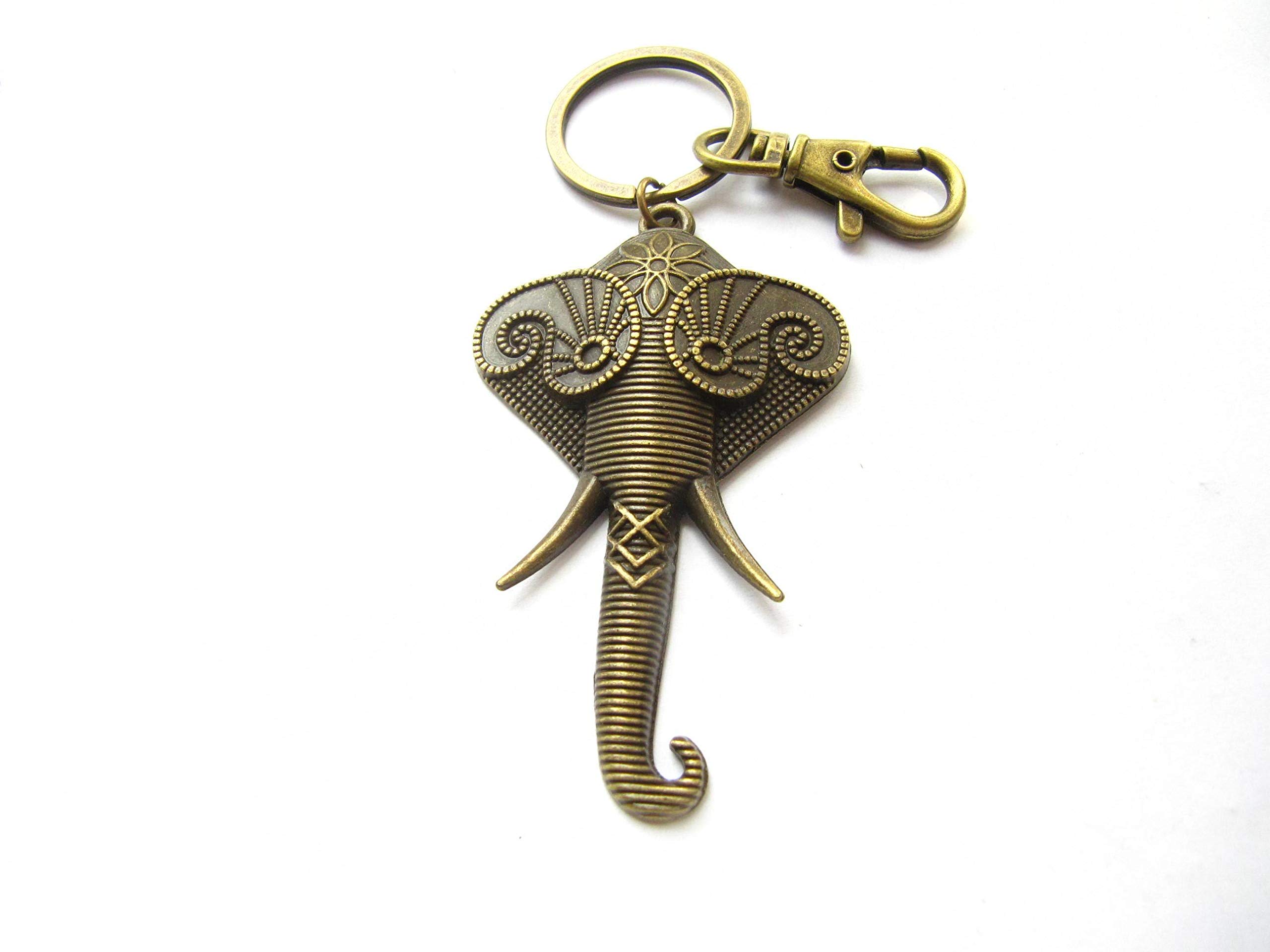 Elephant Keychain - Cute Elephant Keyring with Good Luck Charm, Perfect Gift for Animal Lovers & Elephant Enthusiasts - Ideal for Key Organization, Backpack Decor, and Thoughtful Birthday Gifts
