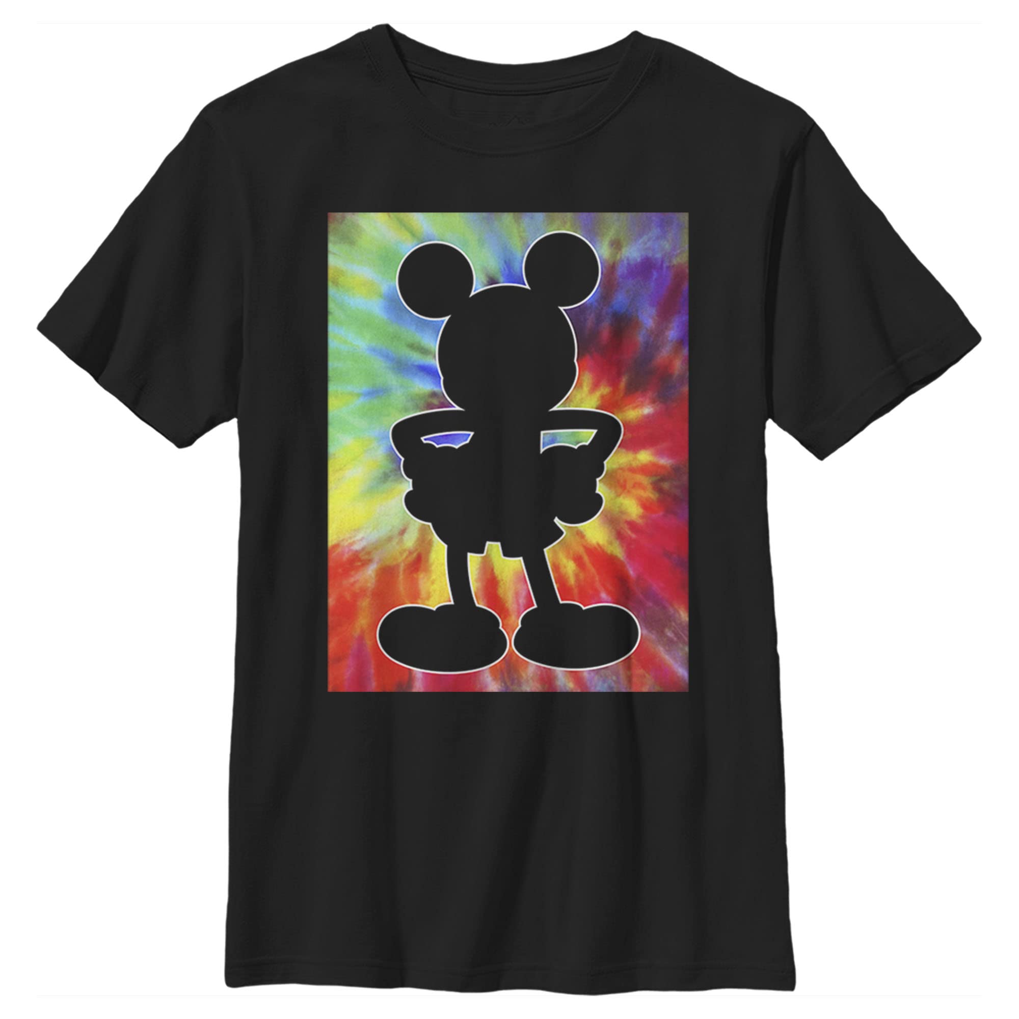 Mickey Mouse Retro Tie-Dye T-Shirt for Boys | Disney Mickey & Friends Graphic Tee | Casual Wear, Theme Parks & Disney Fan Gifts