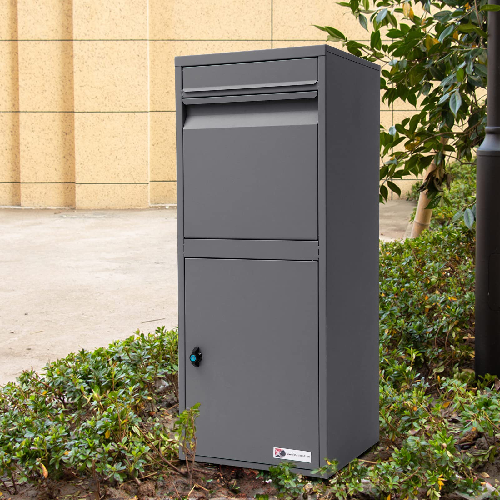 Extra Large Waterproof Outdoor Storage Box for Packages - Secure Locking Drop Box 16.73