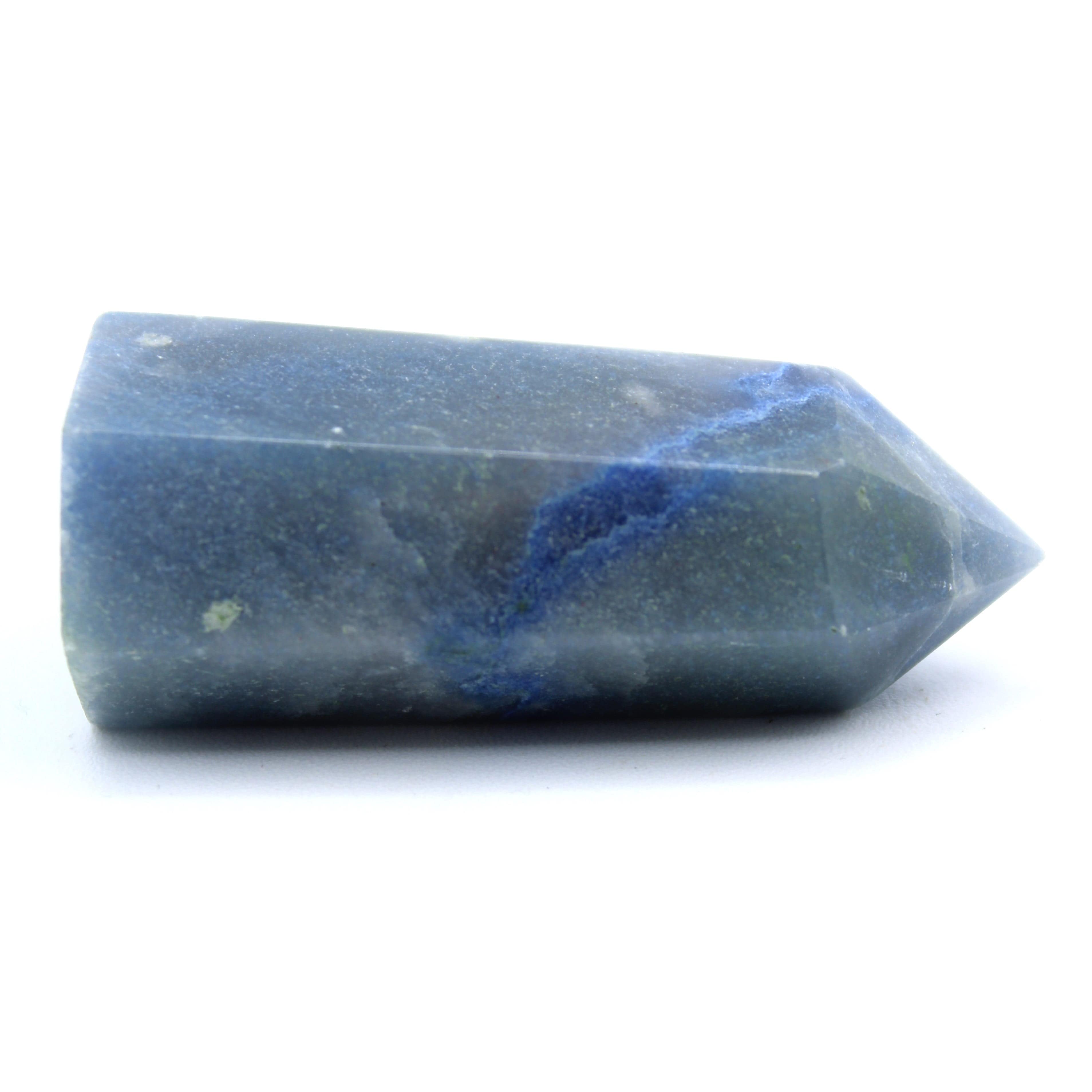 Natural Blue Quartz Crystal Tower - Healing Stone for Meditation, Reiki, and Home Decor | Spiritual Energy Enhancer for Office & Living Space