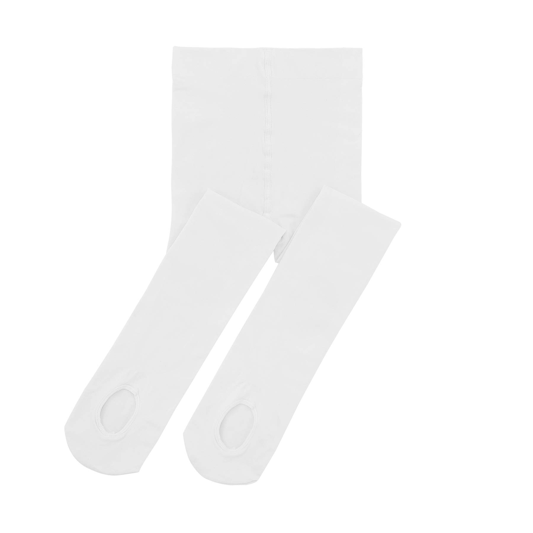 Zando Girls Ballet Dance Tights - Ultra Soft Convertible Professional Ballet Tights for Kids & Students - Perfect for Ballet Class, Dance Practice & Performance