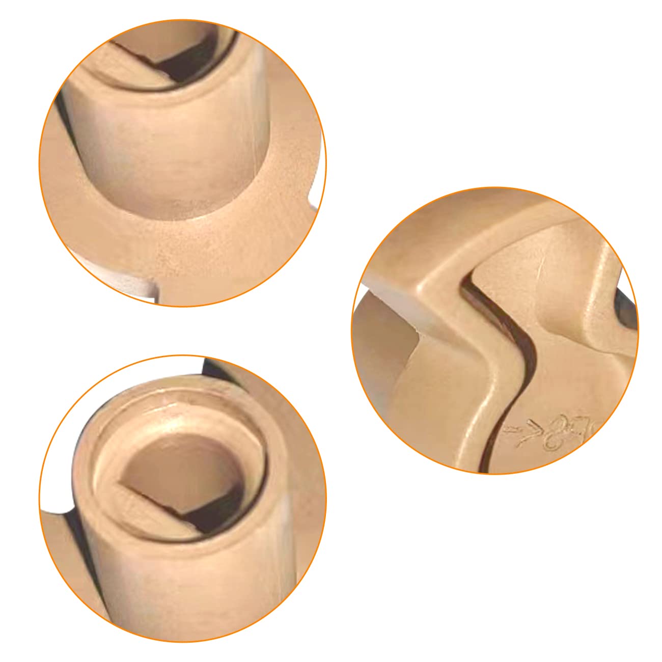 2-Pack SDTC Tech Microwave Turntable Coupler with D-Shaped Port - 0.59