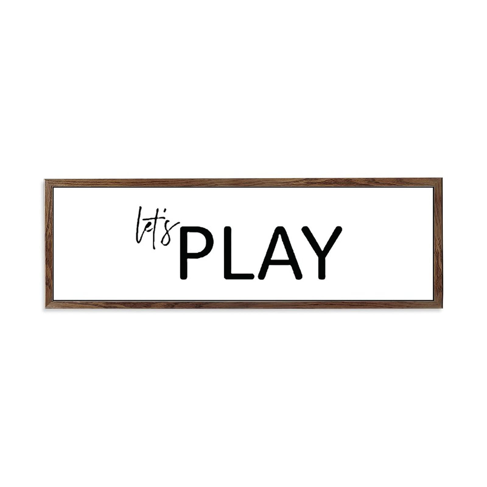 Let's Play Sign - Cute Playroom Wall Decor for Kids, Nursery & Toddler Room - Perfect for Playroom, Bedroom & Daycare Decorations
