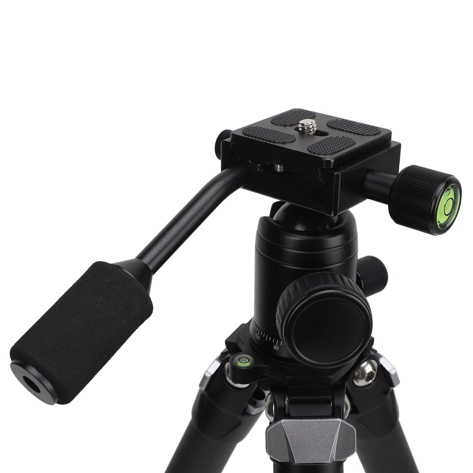 Compact Carbon Fiber Tabletop Tripod with 360° Ball Head & Spring Buckles - Portable Foldable Mini Tripod for DSLR Cameras, Smartphones, Vlogging - Perfect for Travel, Outdoor Photography & Desktop Use
