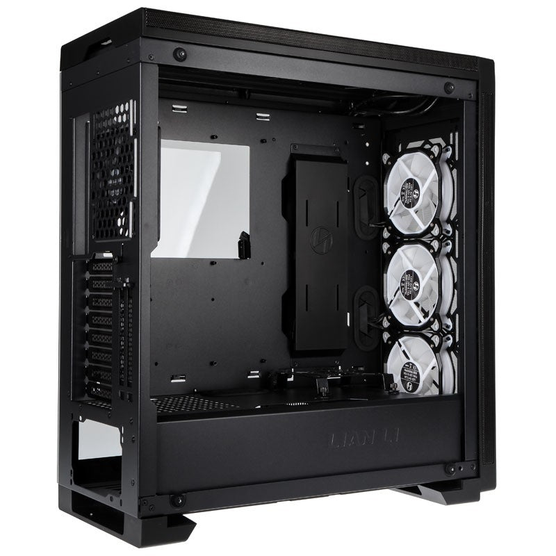 Lian Li Alpha 550X Black Mid Tower PC Case - High Airflow Gaming Computer Case with Tempered Glass Side Panel for Custom Builds & RGB Setup
