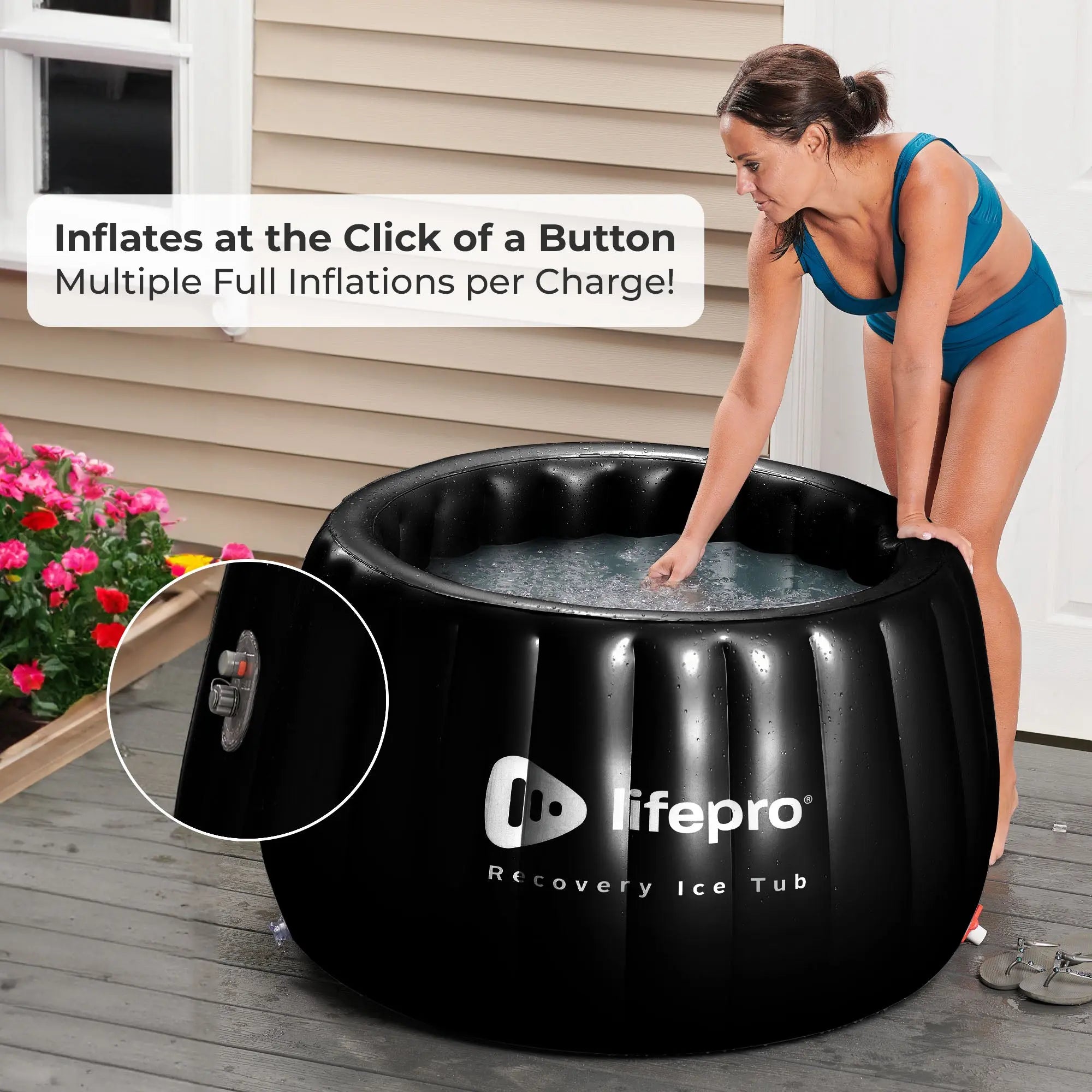 Allevachill Pro Recovery Ice Tub - Cold Therapy for Muscle Pain Relief & Athletic Recovery - Perfect for Post-Workout, Injury Rehabilitation & Sports Performance