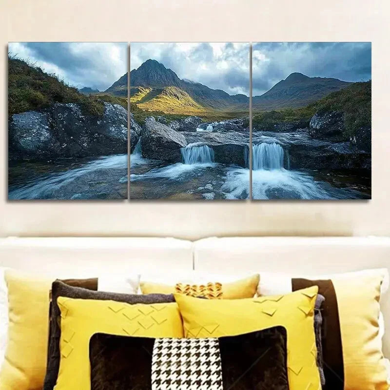 3-Piece Scottish Highlands Wall Art Set - Framed Canvas Prints 40x60cm - High Quality Australian Made Wall Decor - Perfect for Living Room, Bedroom & Office Decor