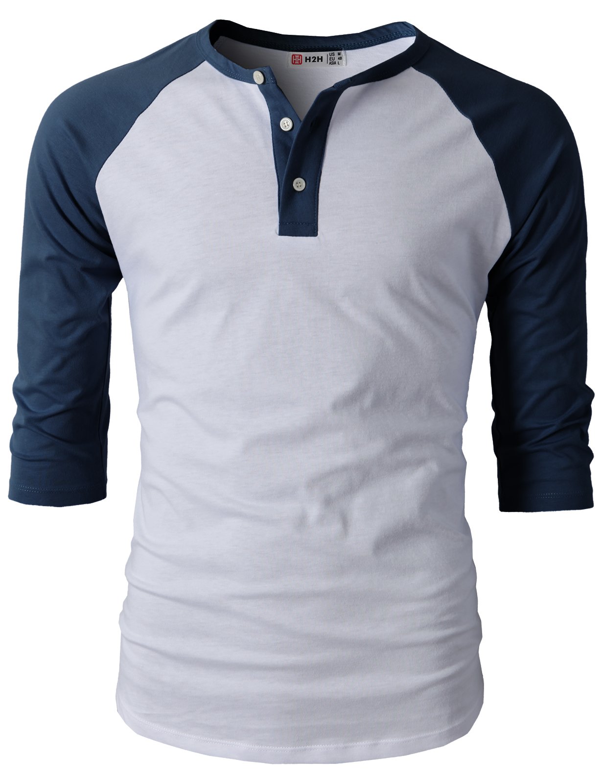 Men's Casual Slim Fit Henley Shirts & Baseball Tees - Long Sleeve & 3/4 Raglan Jersey T-Shirts for Everyday Wear | Perfect for Work, Weekend Outings & Casual Dates