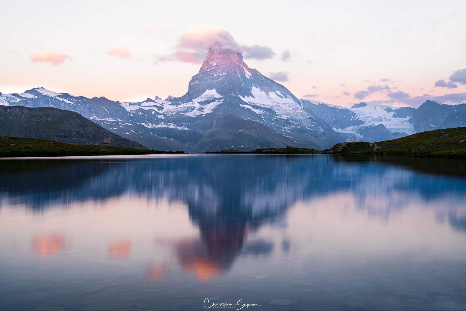 Majestic Matterhorn Swiss Alps Mountain Wall Art - Nature Decor for Living Room & Office - American Made with Photograph & Wall Mount Included