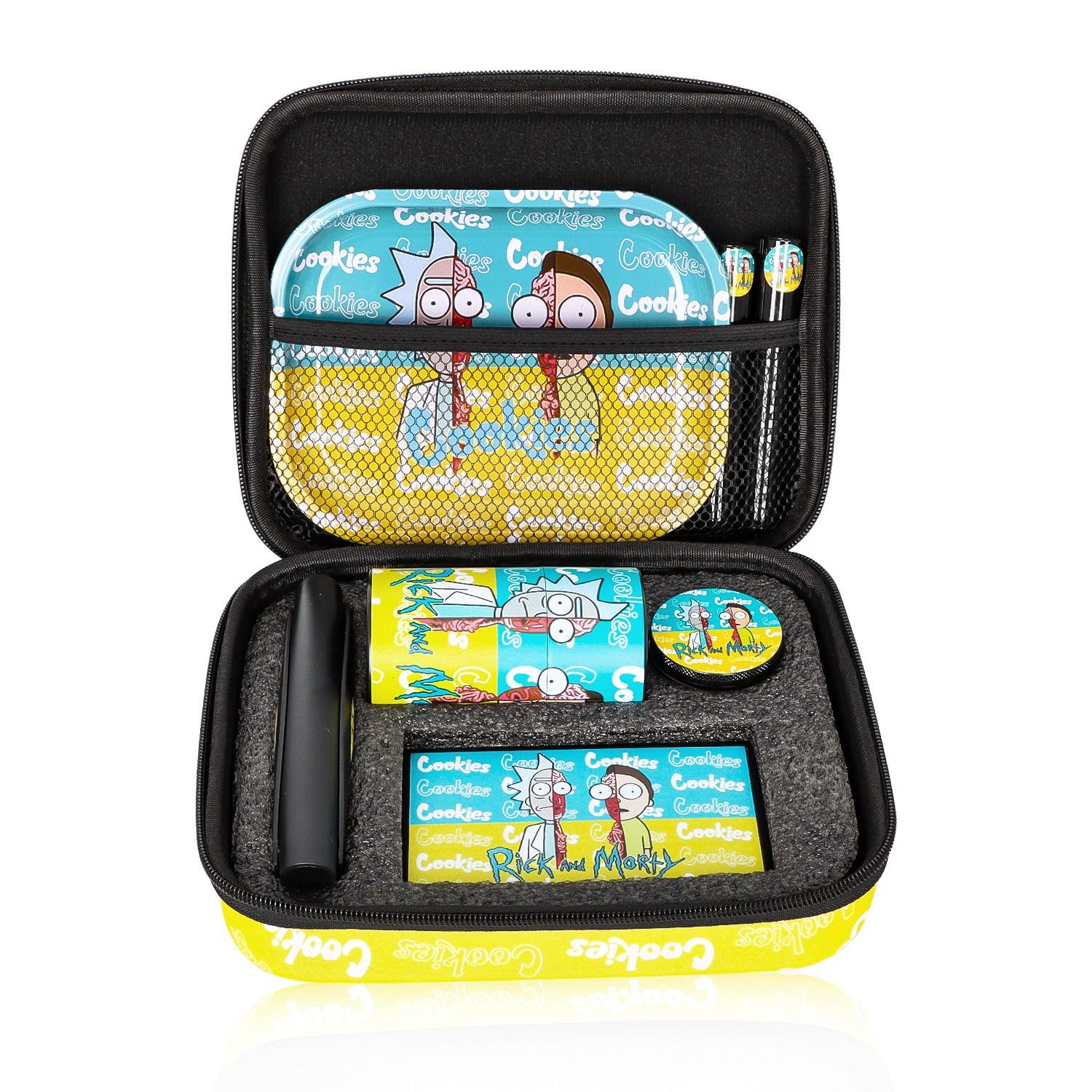 8-Piece Rolling Tray Set with Grinder & Storage Bag - Premium Smoking Accessories for Herbs & Tobacco | Perfect for Rolling, Organizing & Travel Use