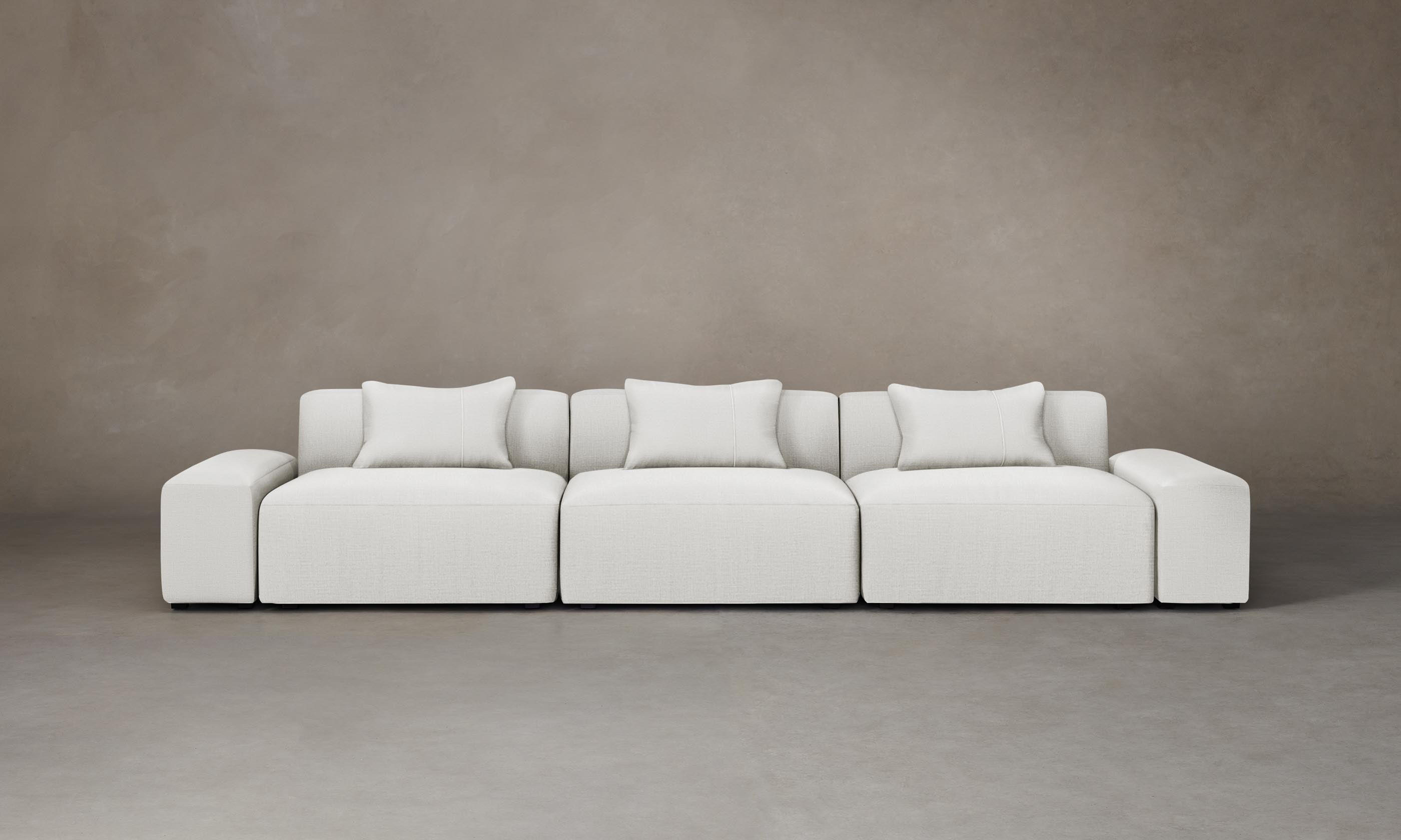 Breuer Modular Sectional Sofa - Performance Woven Chenille Fabric - Modern Living Room Furniture for Small Spaces & Apartments