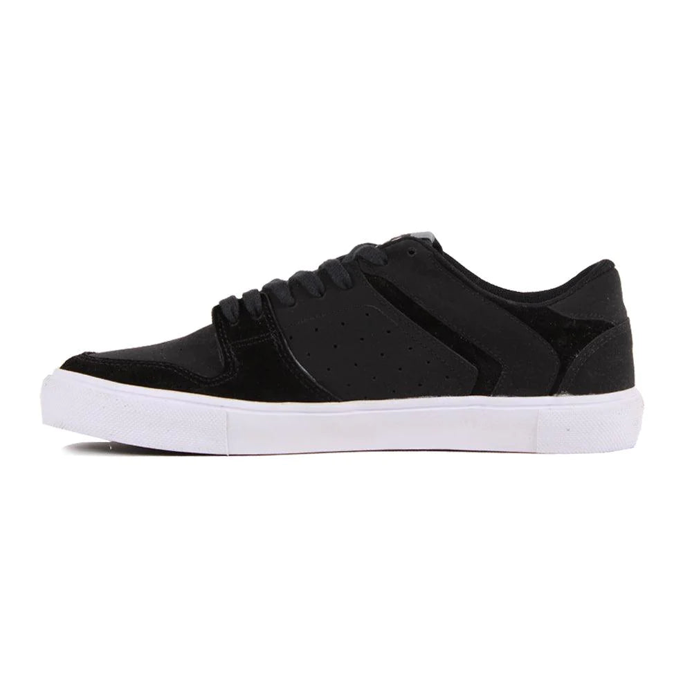 Zoo York Ox Zoopiter Leather Sneakers for Men - Black Skate Shoes for Streetwear & Casual Wear