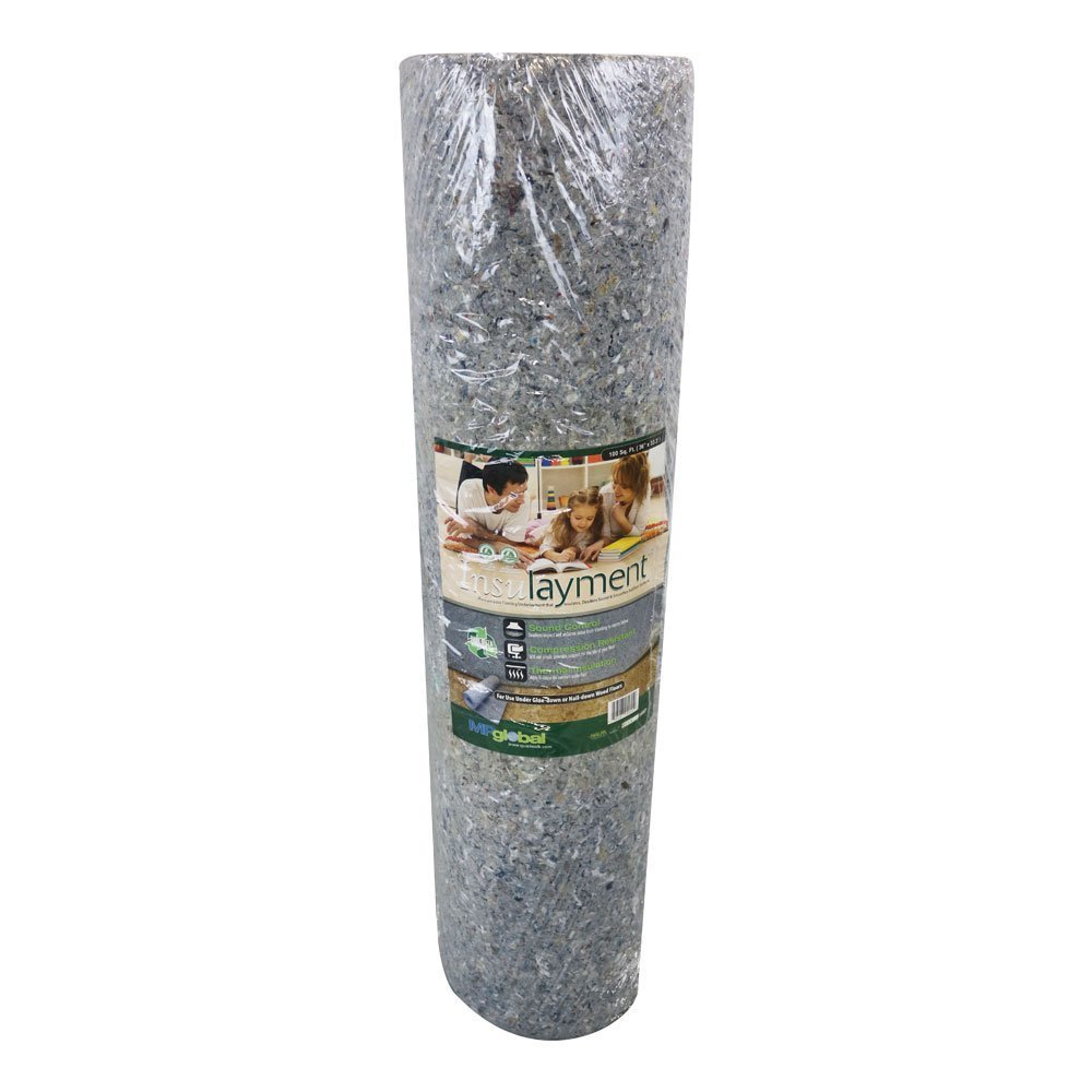 Premium Insulation Underlayment for Laminate, Wood & Tile Floors - 6'x60' Roll (360 sq ft) - Soundproofing, Moisture Barrier & Thermal Insulation - Floating, Glue Down & Nail Down Installation - Ideal for Bedrooms, Living Rooms, Home Theaters & Basements - Noise Reduction & Floor Protection Solution