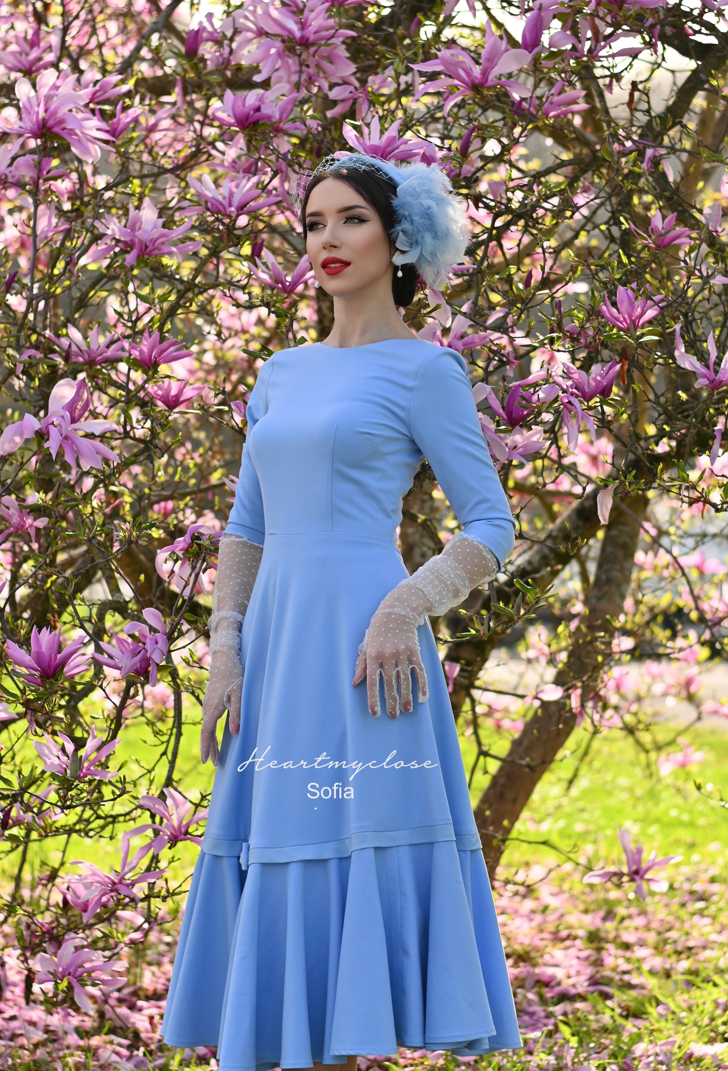 Sofia Vintage Swing Dress - Retro 1950s Style Flared A-Line Dress for Women | Perfect for Parties, Dances & Casual Outings