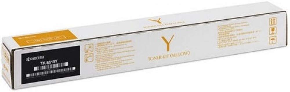Kyocera TK-8519Y Yellow Toner Cartridge (1T02NDACS0) - Compatible with Kyocera/Copystar CS-5052ci, CS-6052ci, TASKalfa 5052ci & 6052ci Color Printers - Perfect for Office Printing, Document Reproduction & High-Quality Color Output